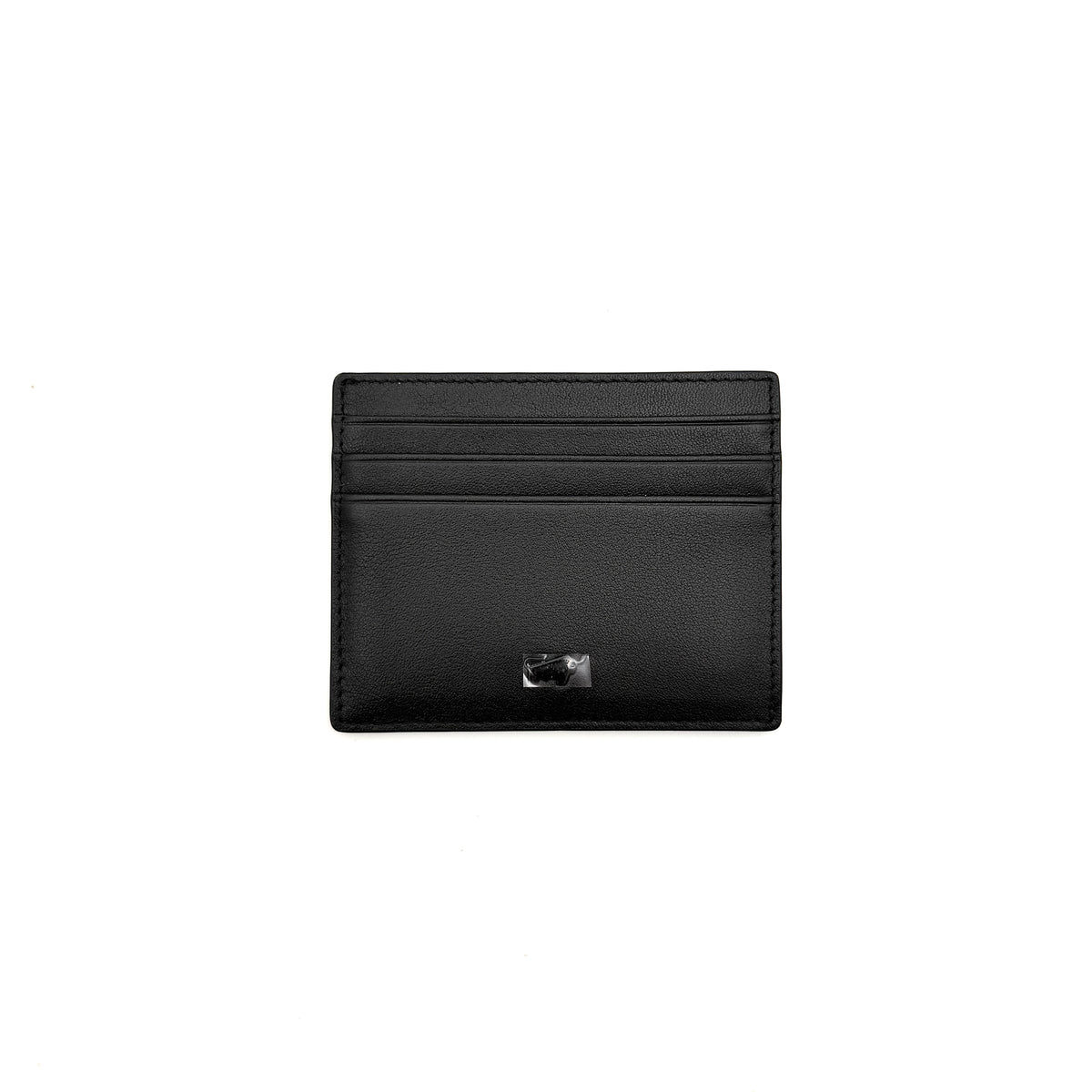 Braun Büffel Leather Card Holder Black