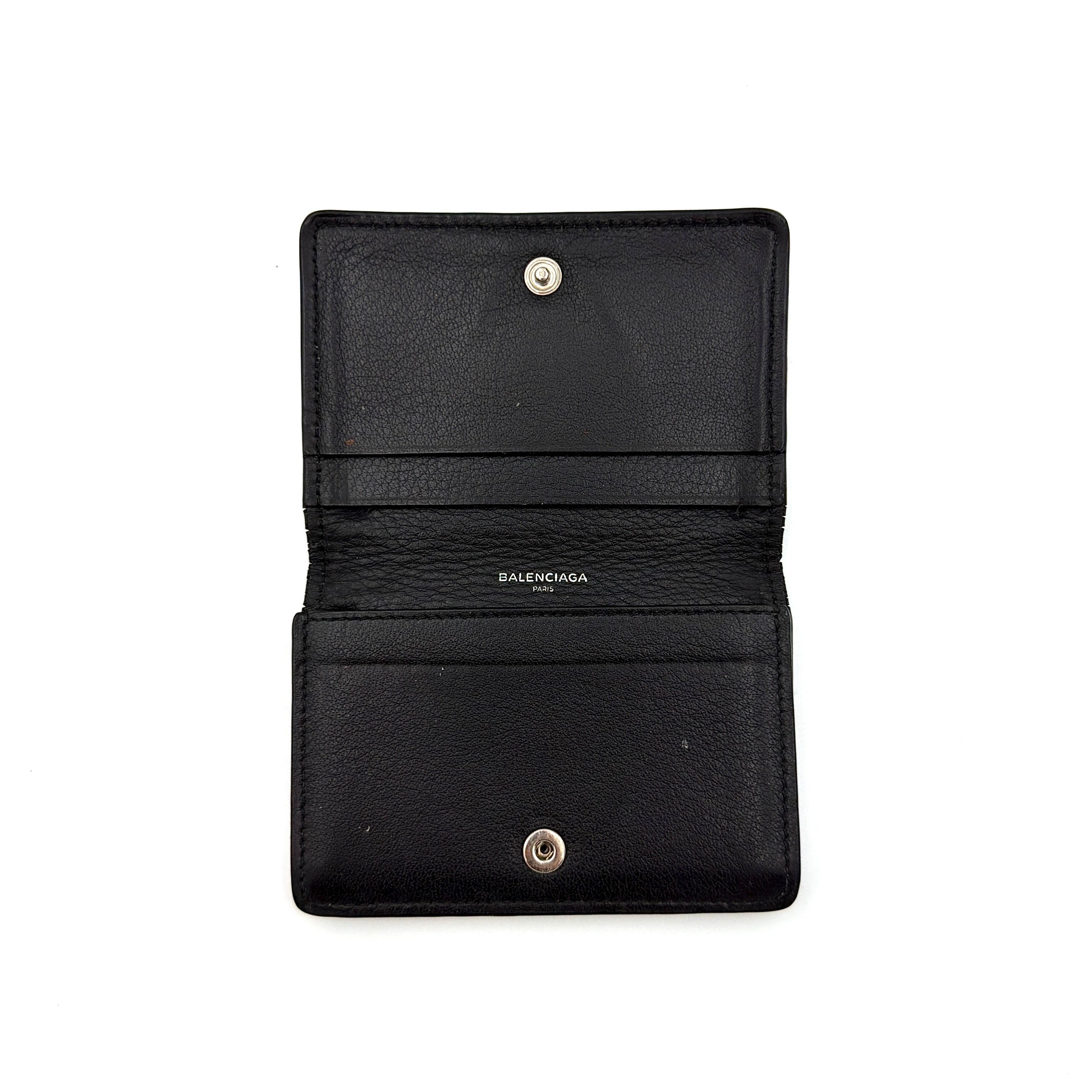 Balenciaga Everyday Cash Cardholder Wallet Black