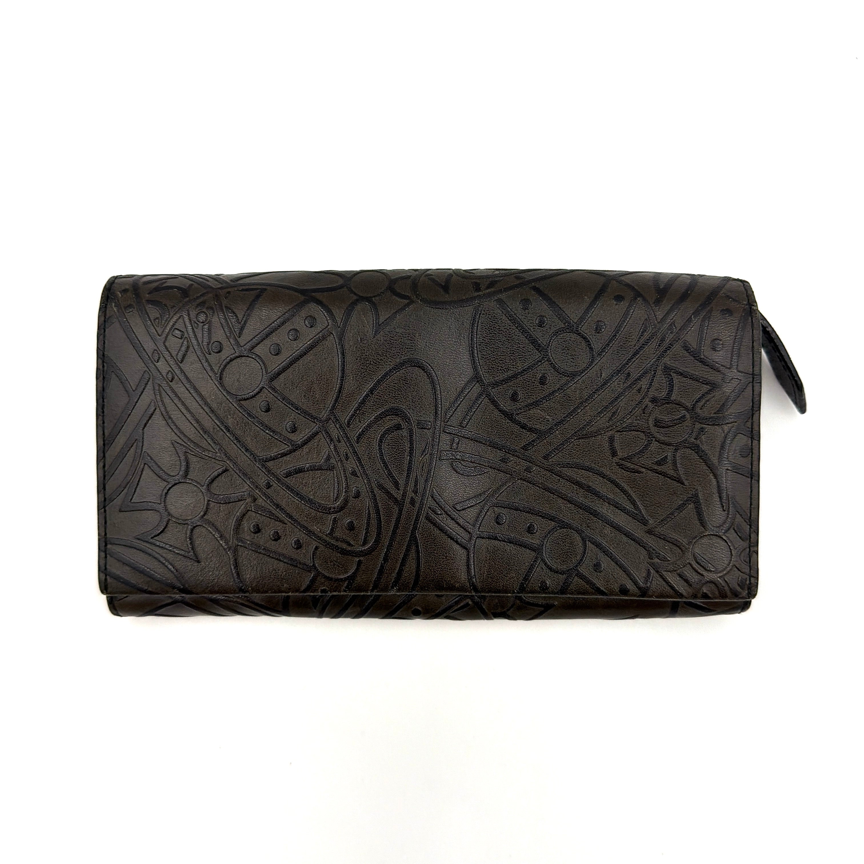 Vivienne Westwood Multi Orb Pattern Long Wallet Black
