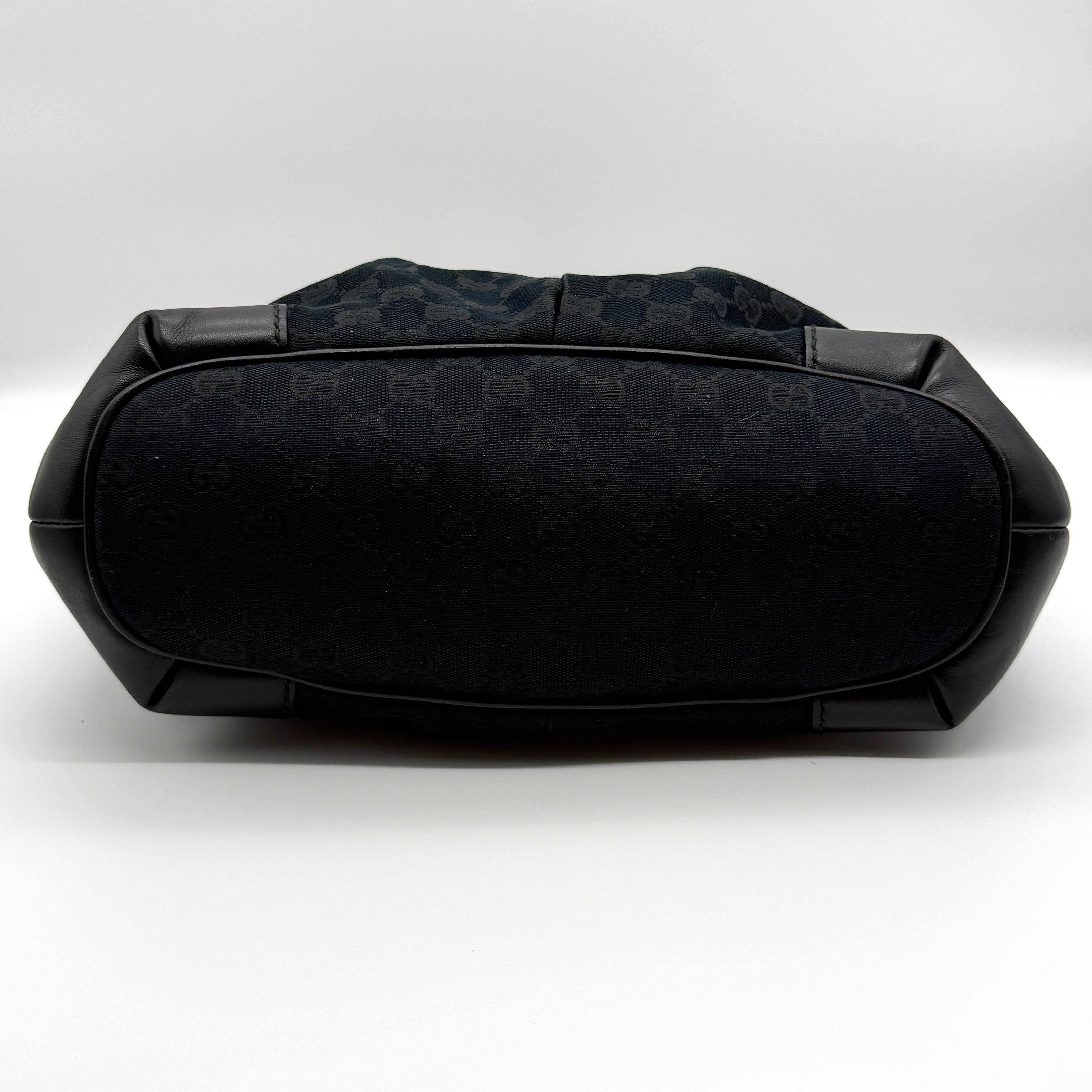 Gucci GG Monogram Shoulder Bag Black