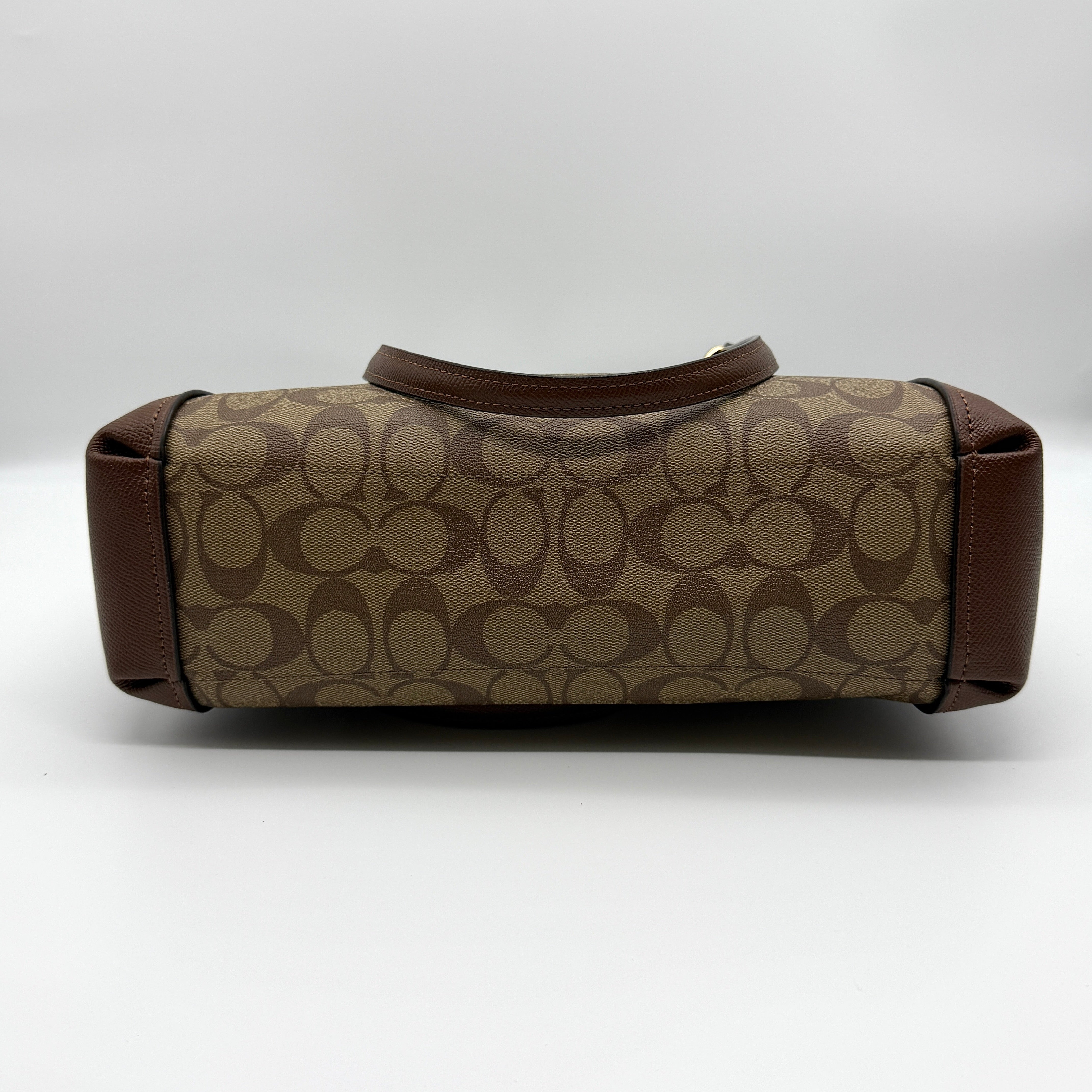 Coach Brooke Carryall Shoulder Bag Beige/Brown