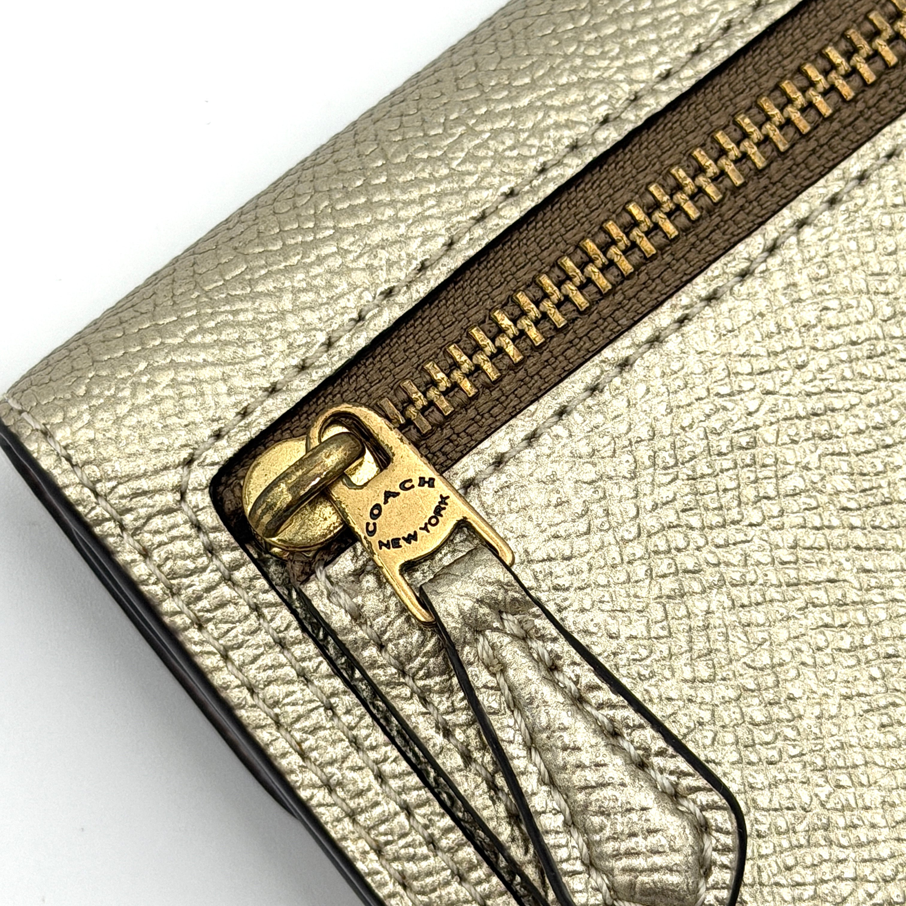 Coach Wyn Metallic Small Wallet