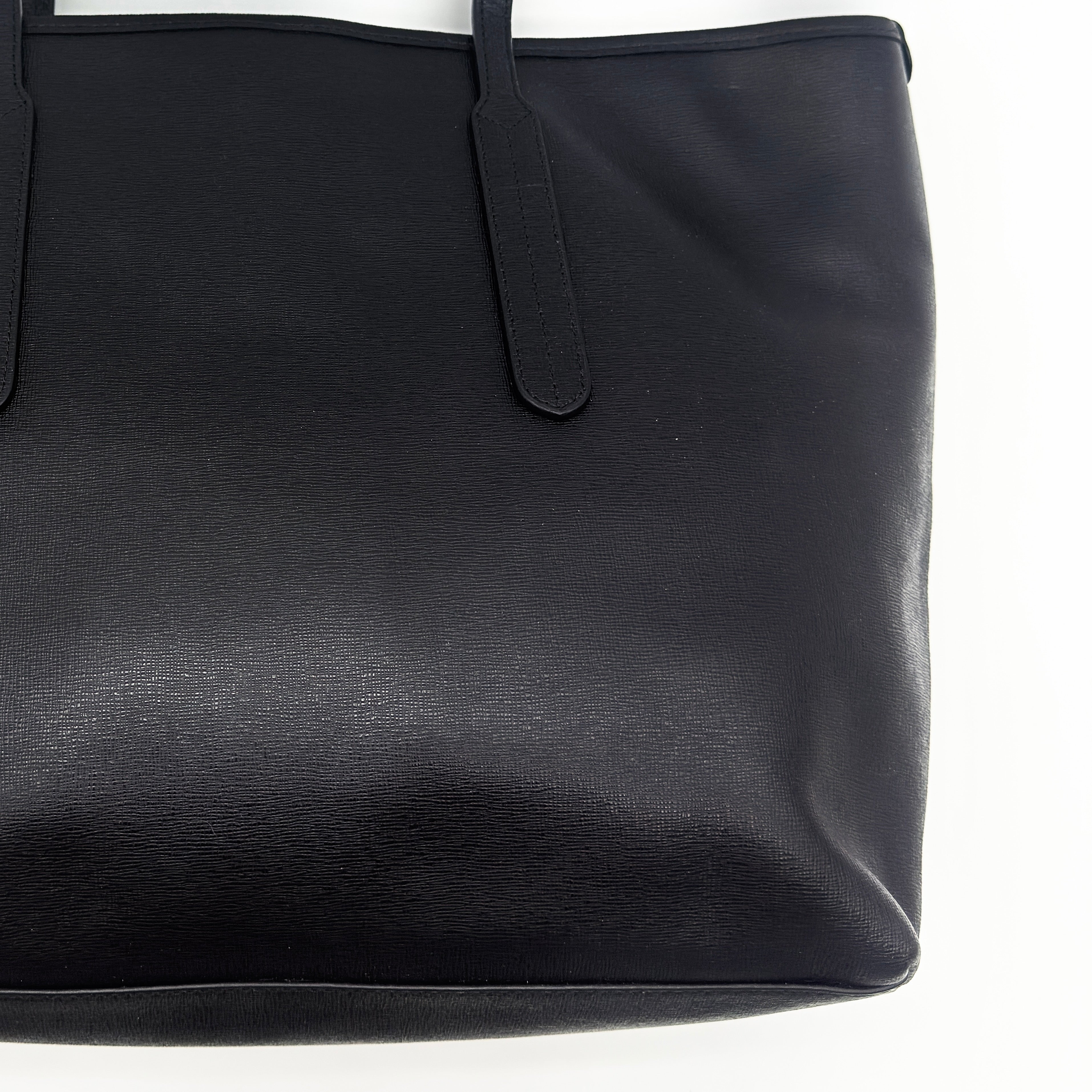 Furla Ariana Leather Tote Bag Black