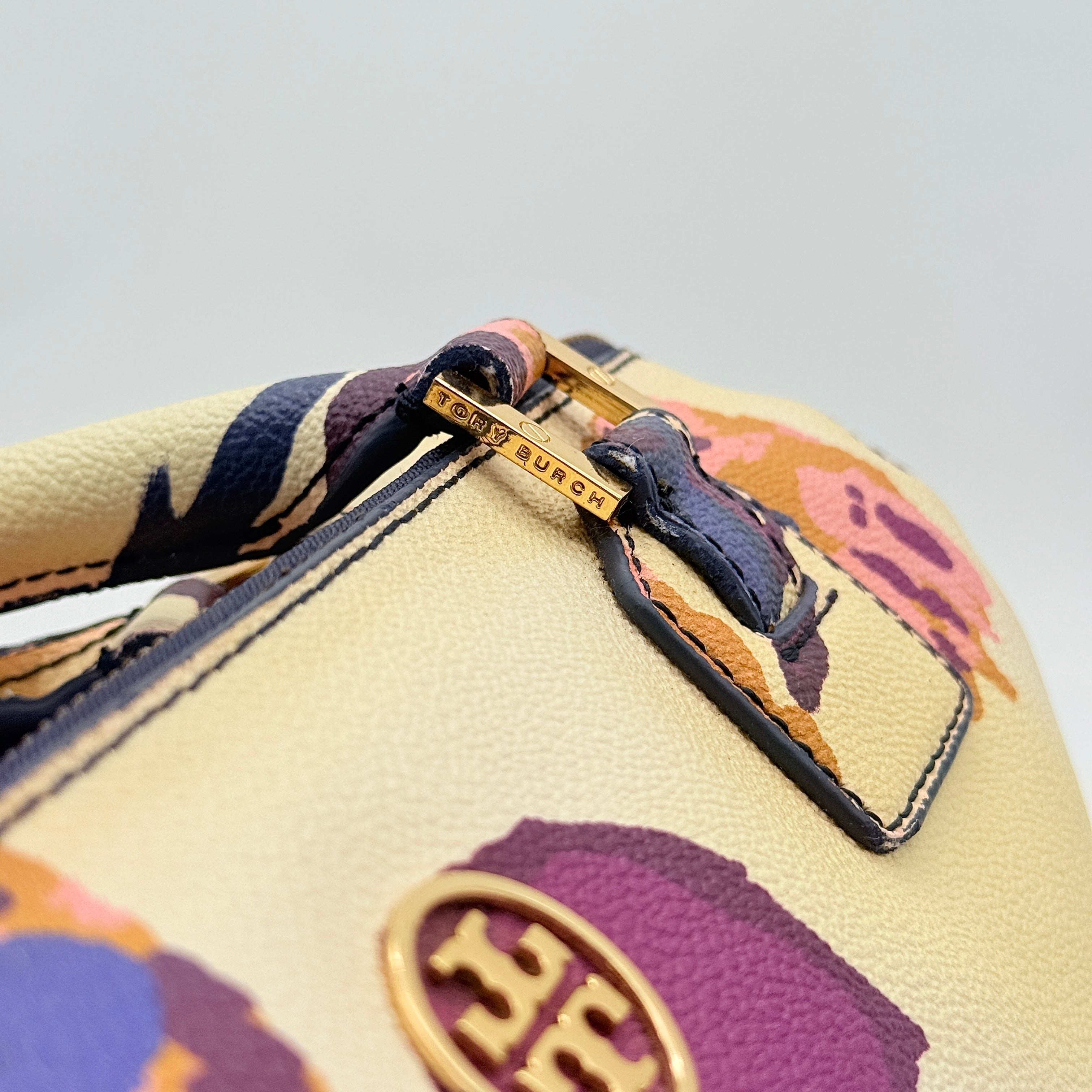 Tory Burch 2Way Robinson Middy Satchel Handbag Multi