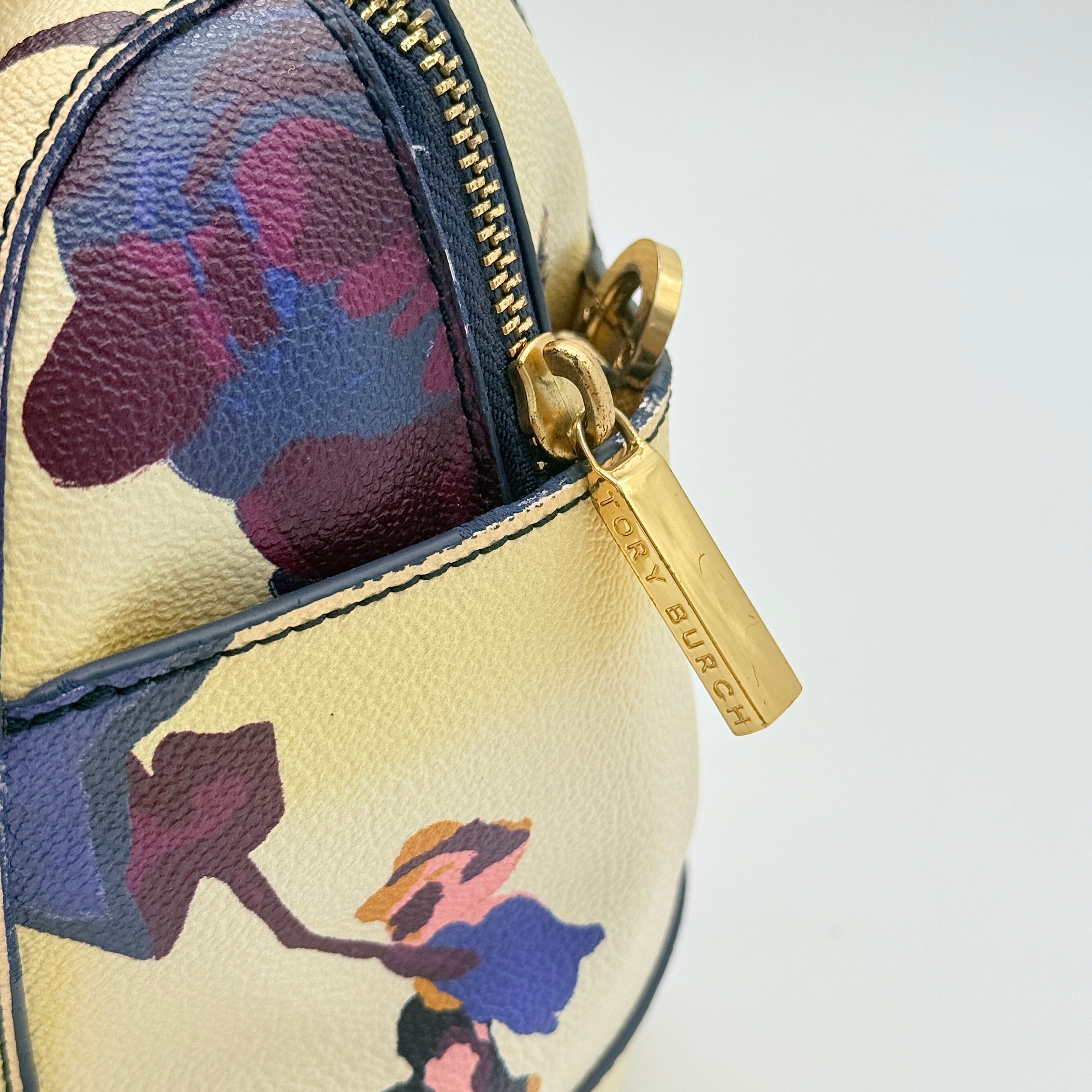 Tory Burch 2Way Robinson Middy Satchel Handbag Multi