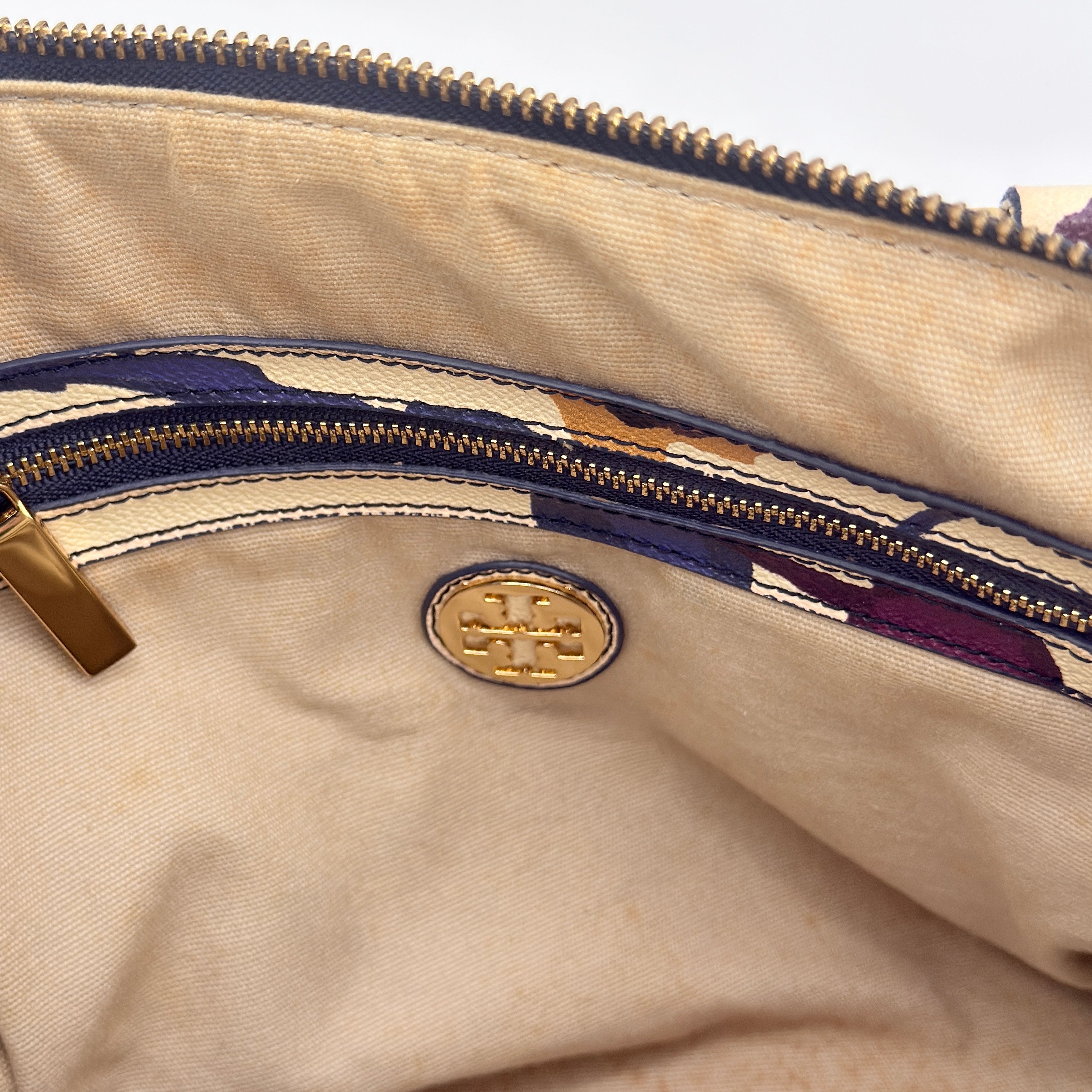 Tory Burch 2Way Robinson Middy Satchel Handbag Multi