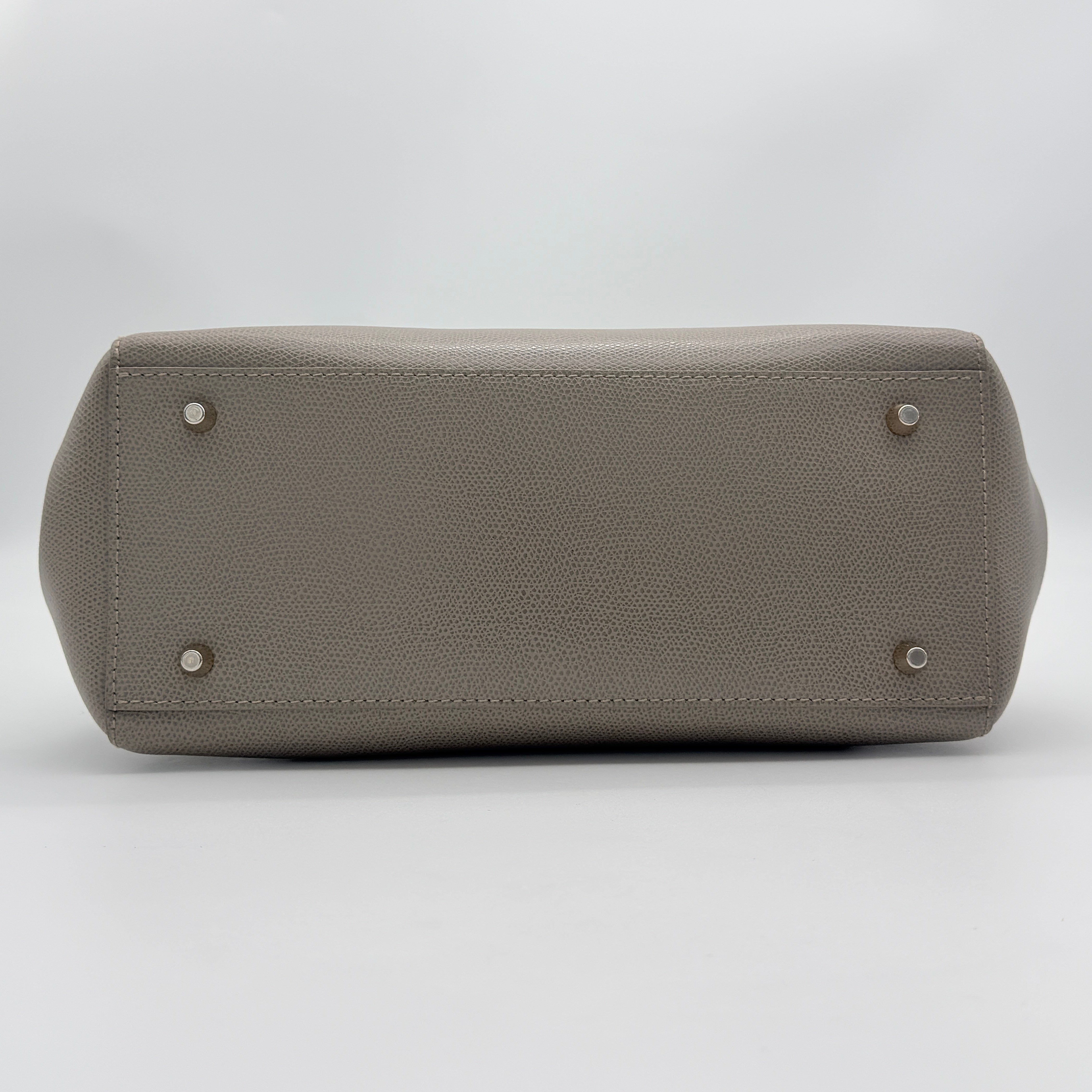 Furla 2Way Metropolis Leather Handbag Grey