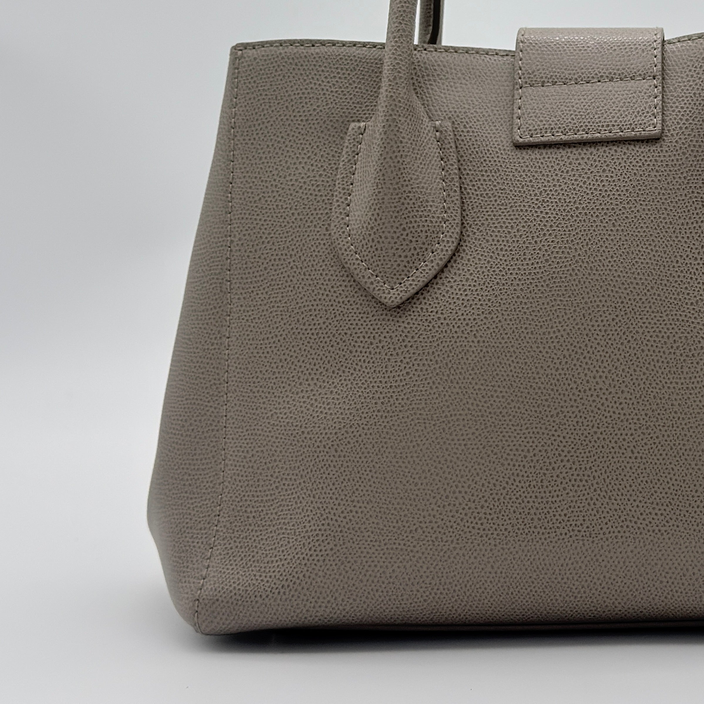 Furla 2Way Metropolis Leather Handbag Grey