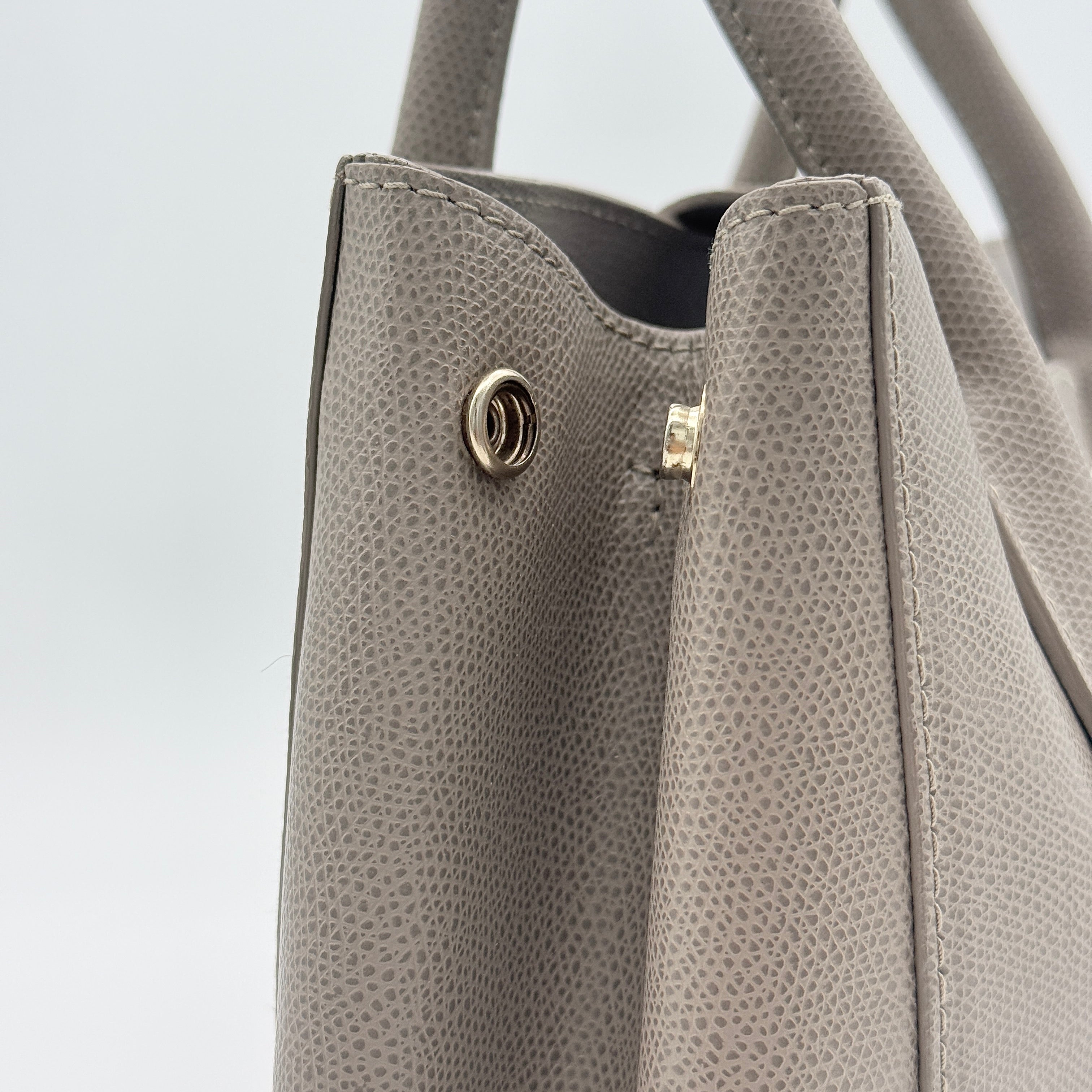 Furla 2Way Metropolis Leather Handbag Grey