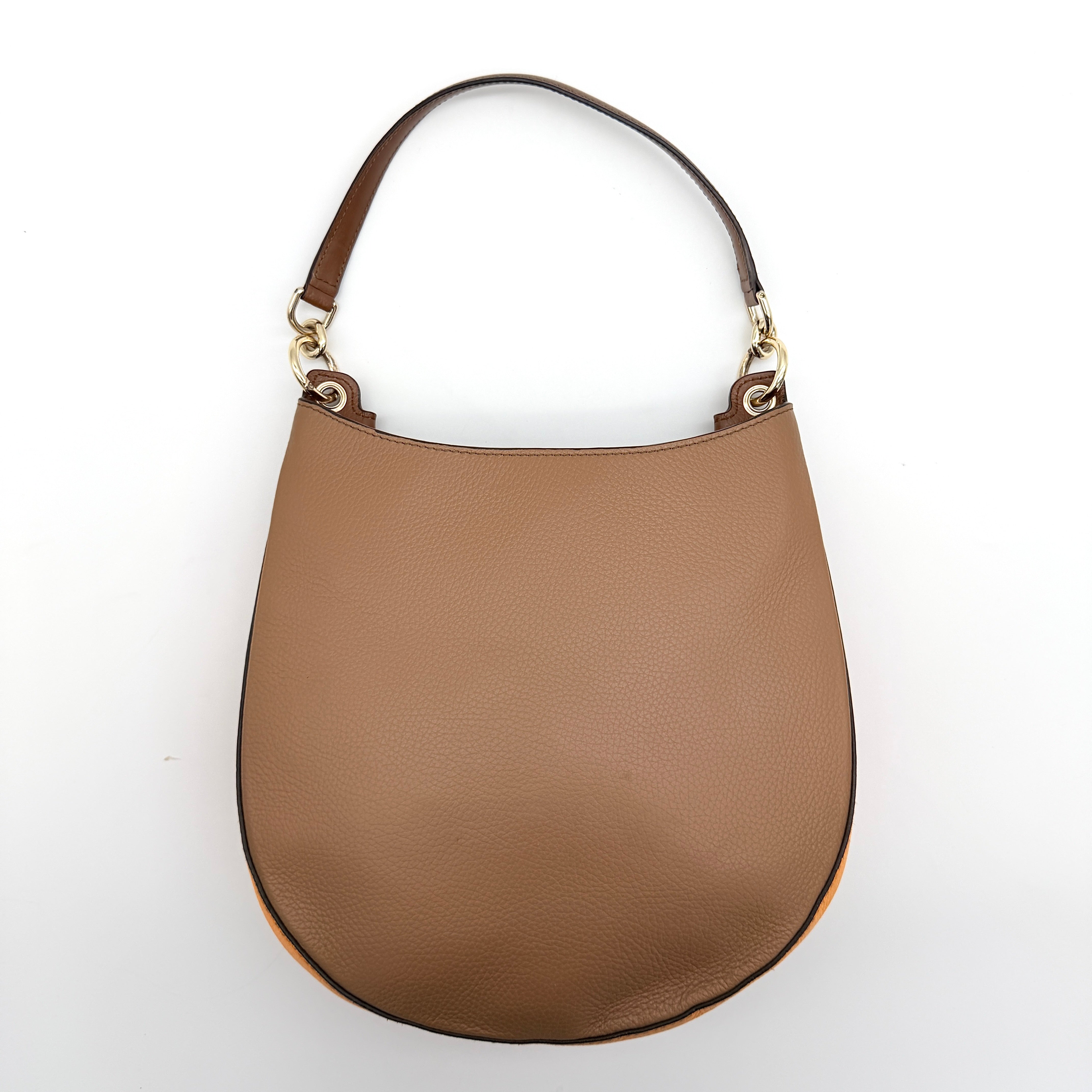 Furla 2Way Afrodite Hobo Shoulder Bag Brown