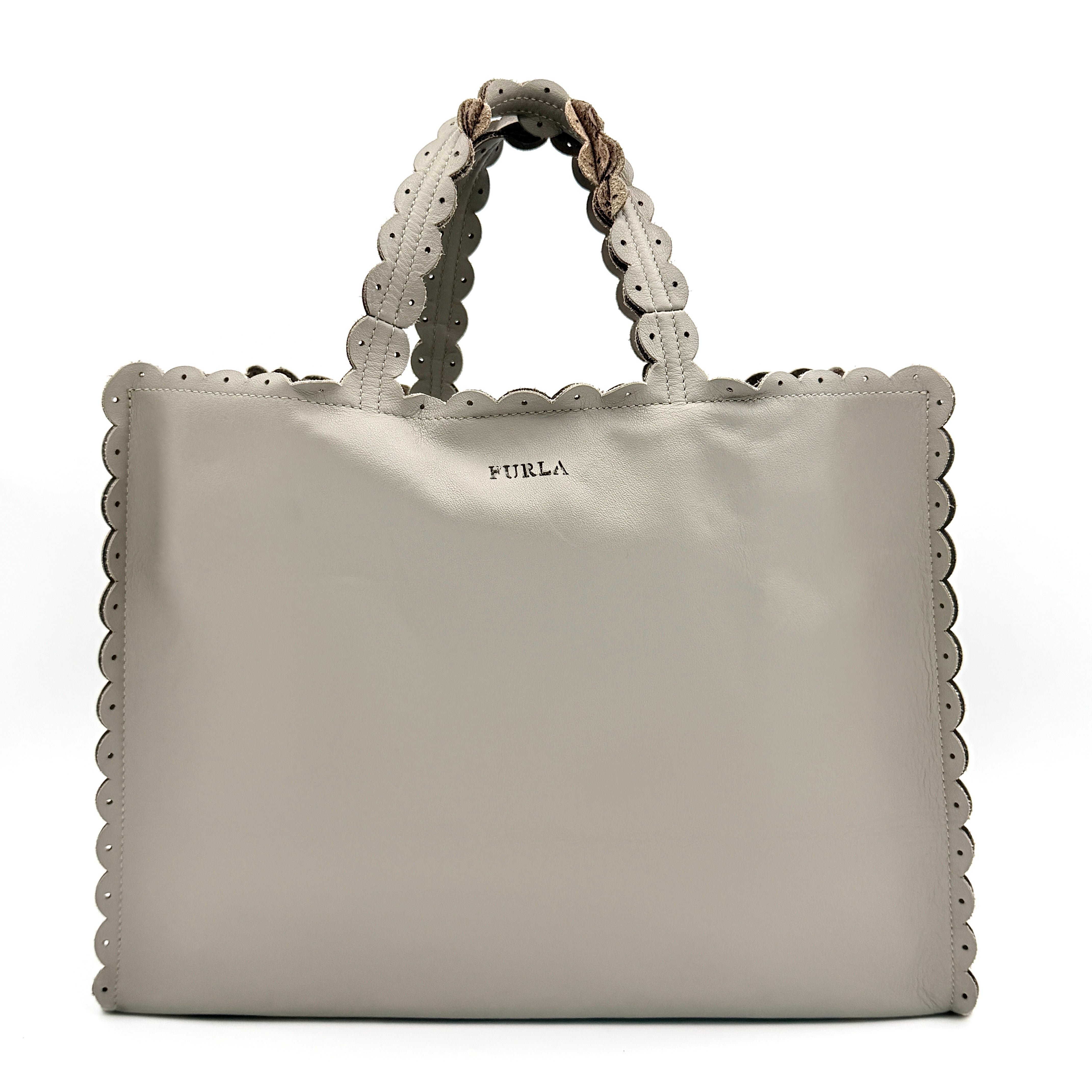 Furla 2Way Merletto Handbag Grey