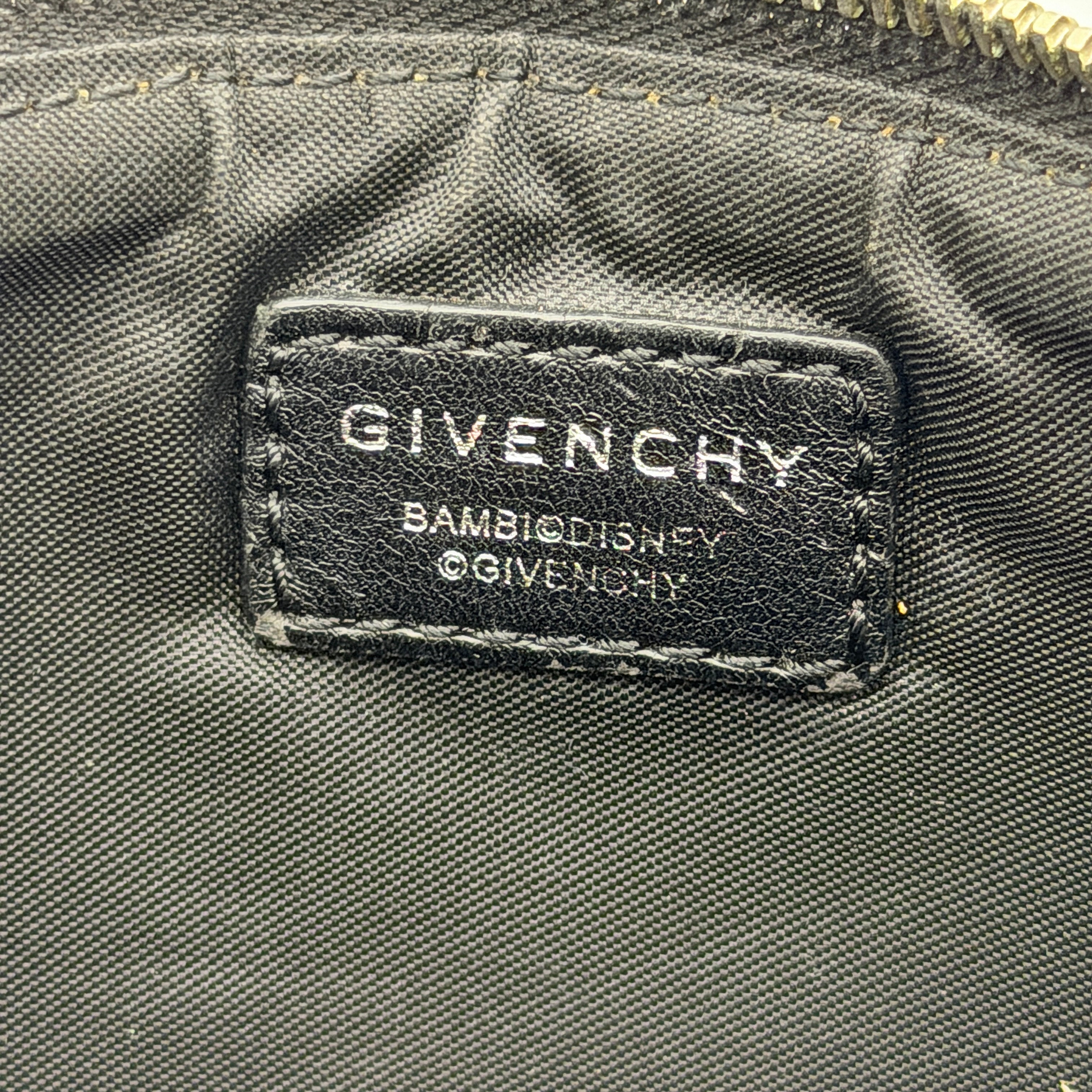 Givenchy Bambi Antigona Clutch Bag Black