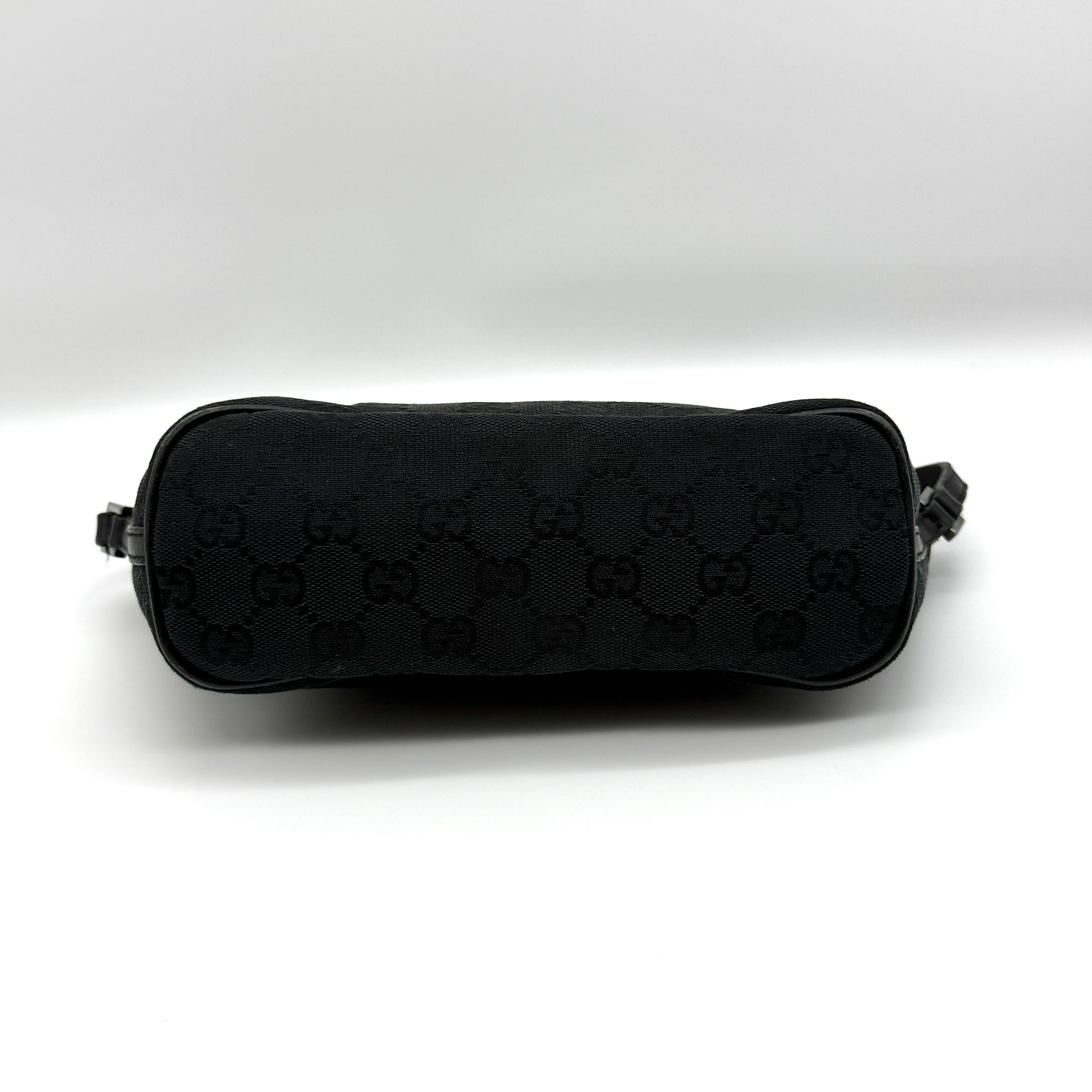 Gucci GG Monogram Pochette Boat Shoulder Bag Black