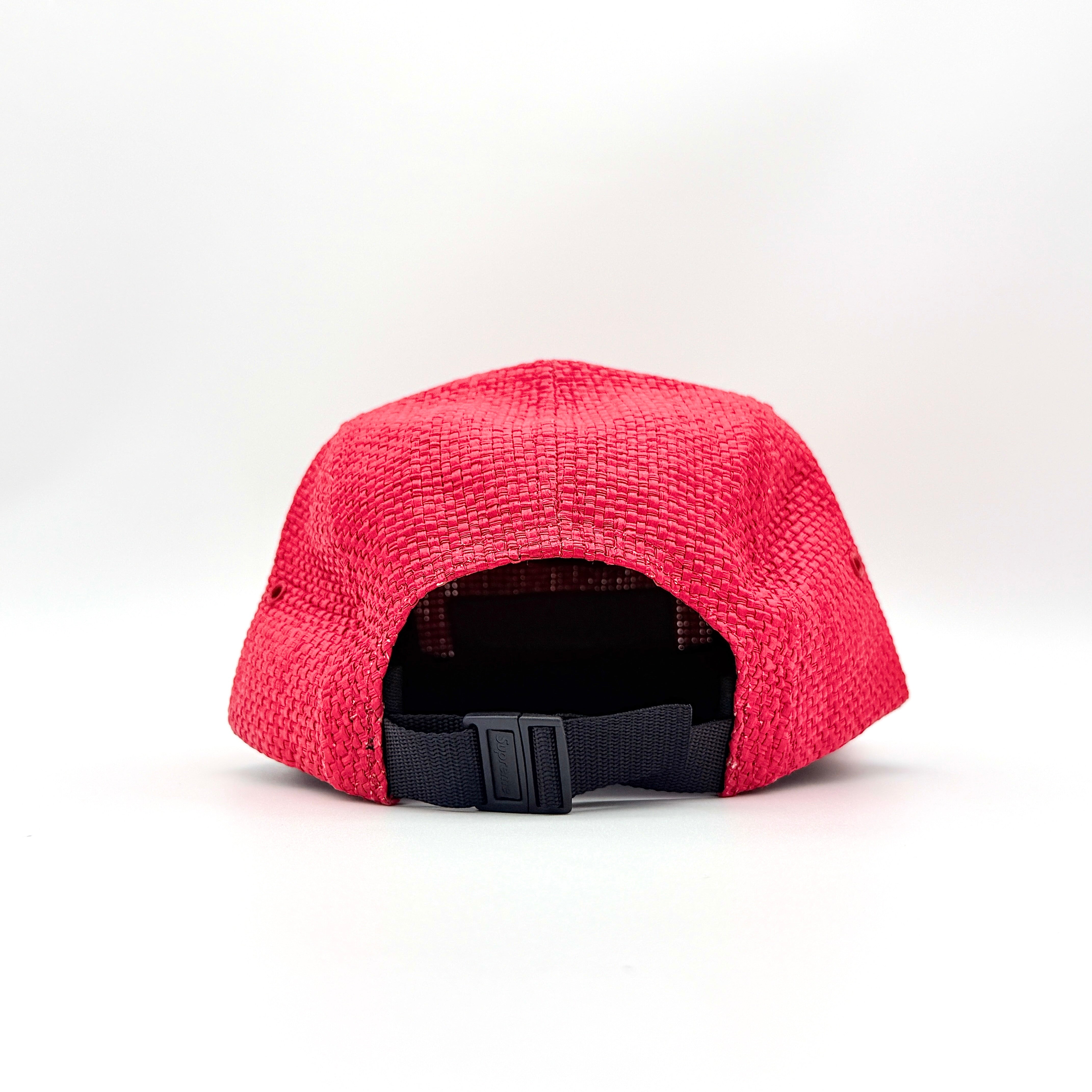 Supreme Raffia Camp Cap Red