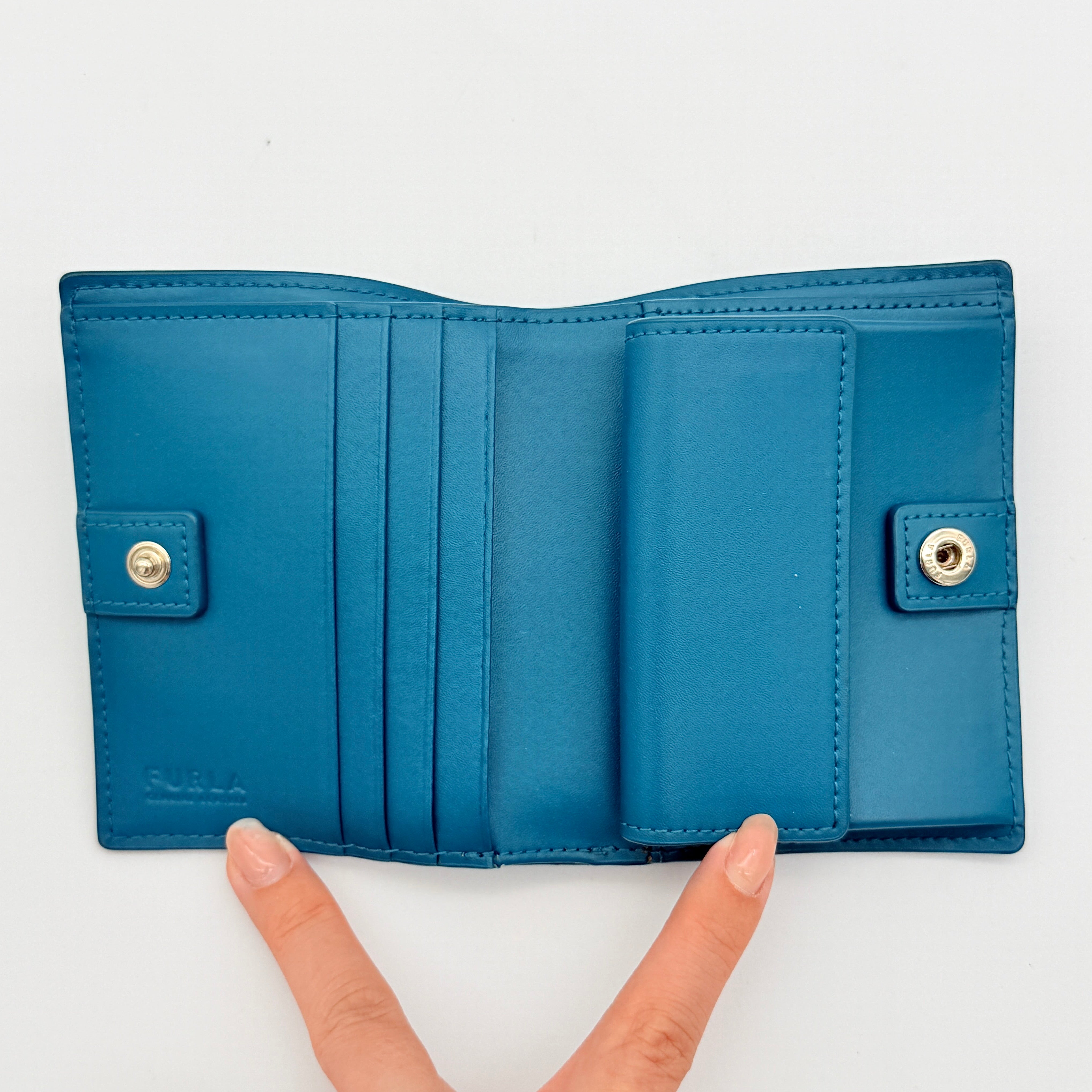 Furla 1927 Compact Wallet Blue
