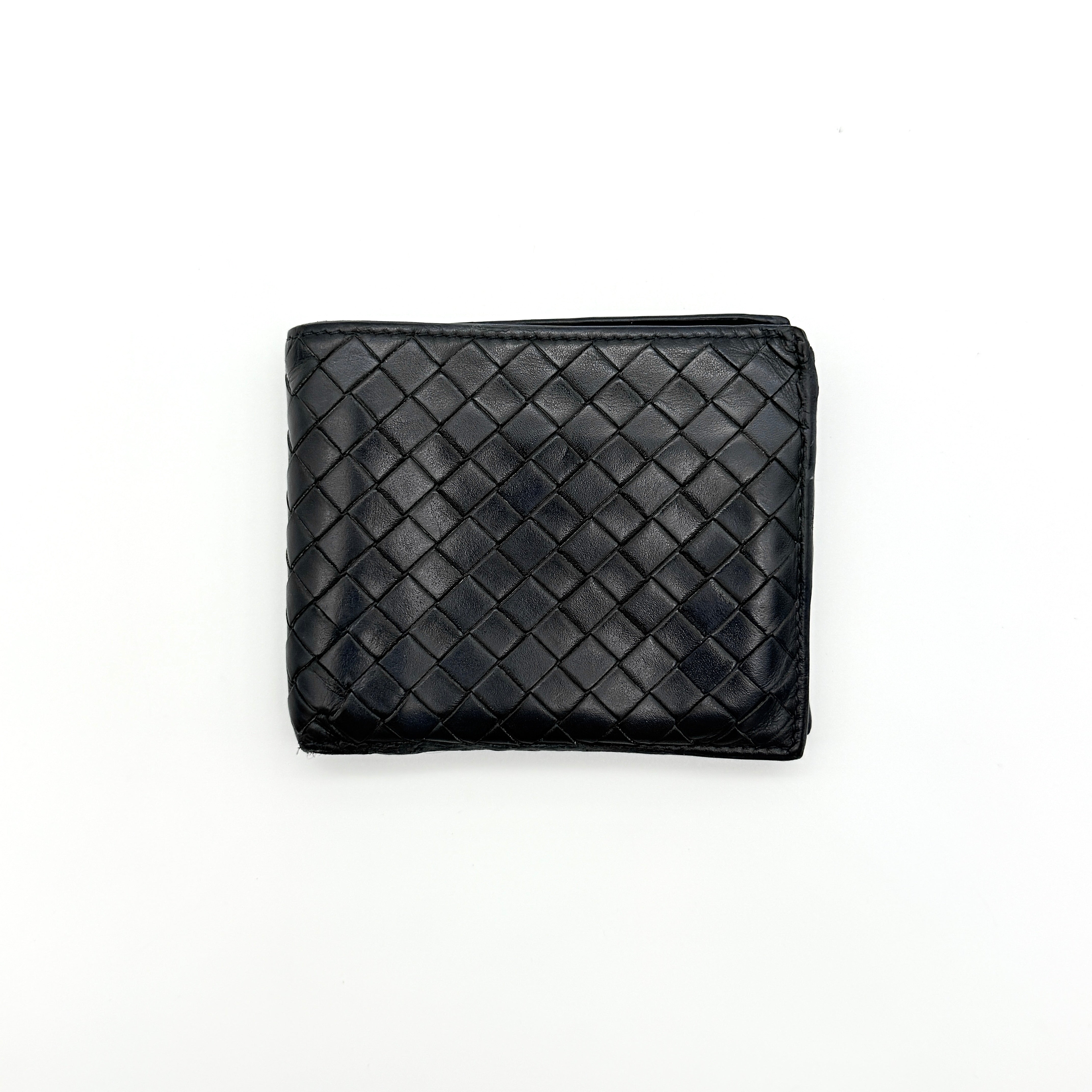 Bottega Veneta Intrecciato Wallet Black