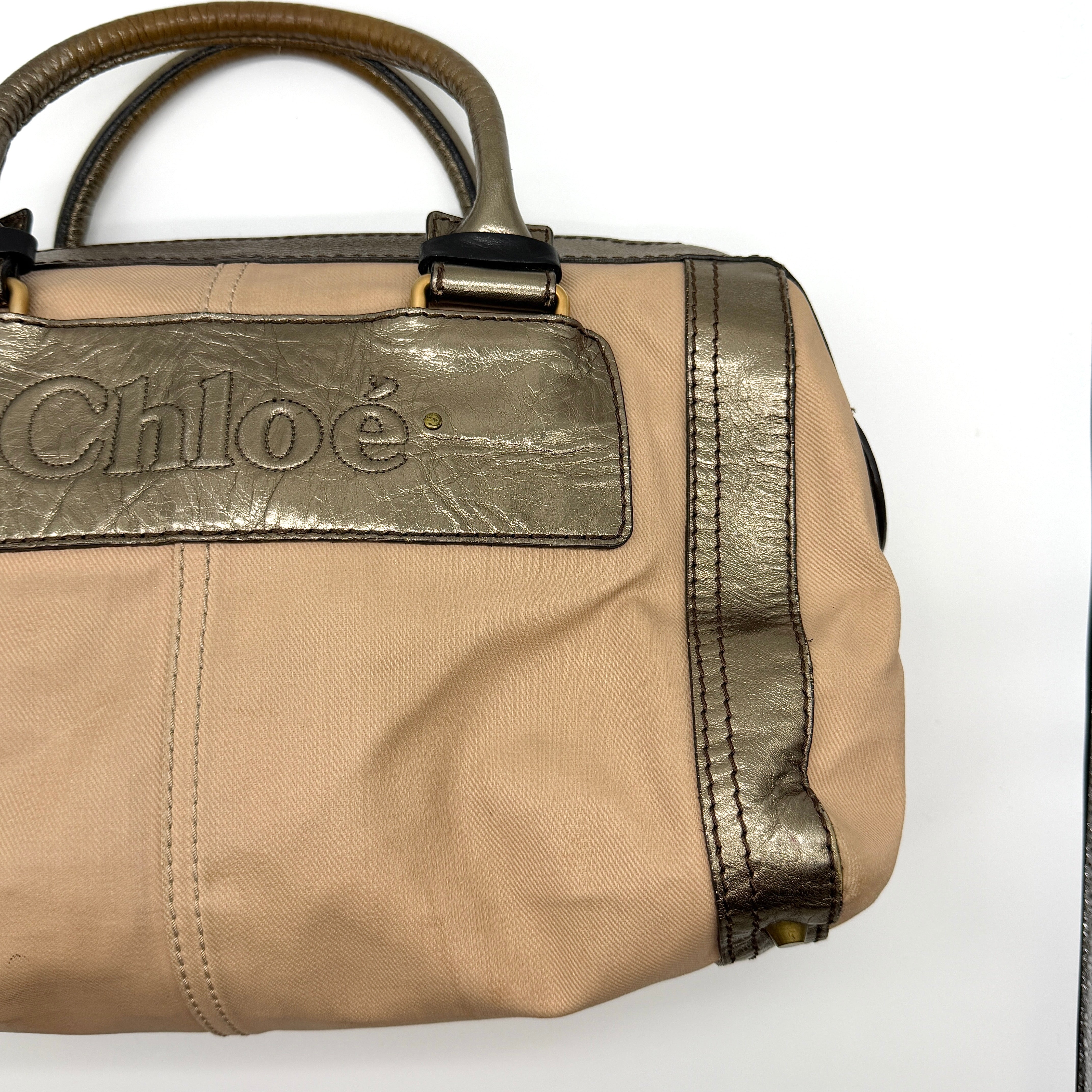 Chloe Harley Shoulder Bag Beige/Brown