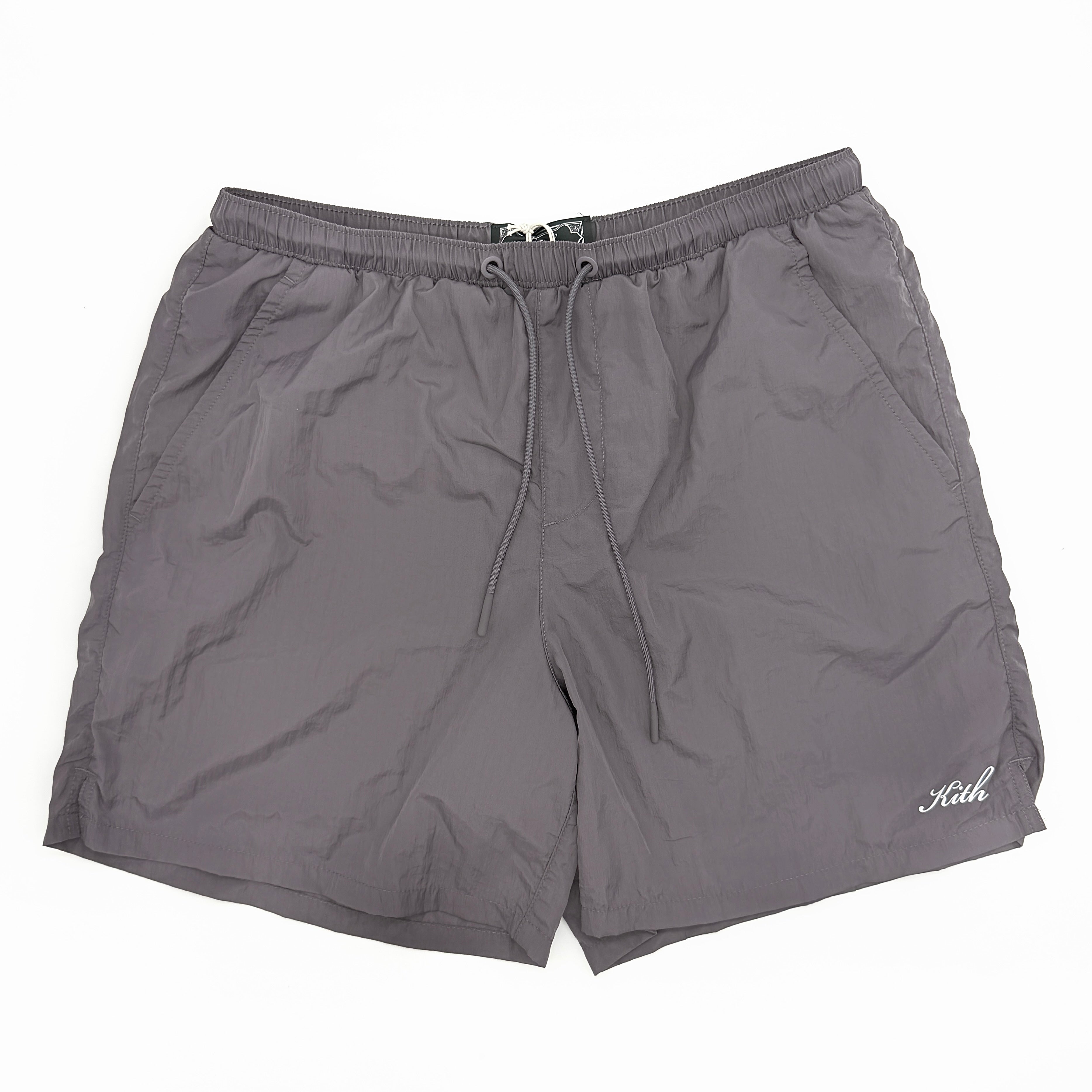 (S) Kith Collins Nylon Active Shorts Grey