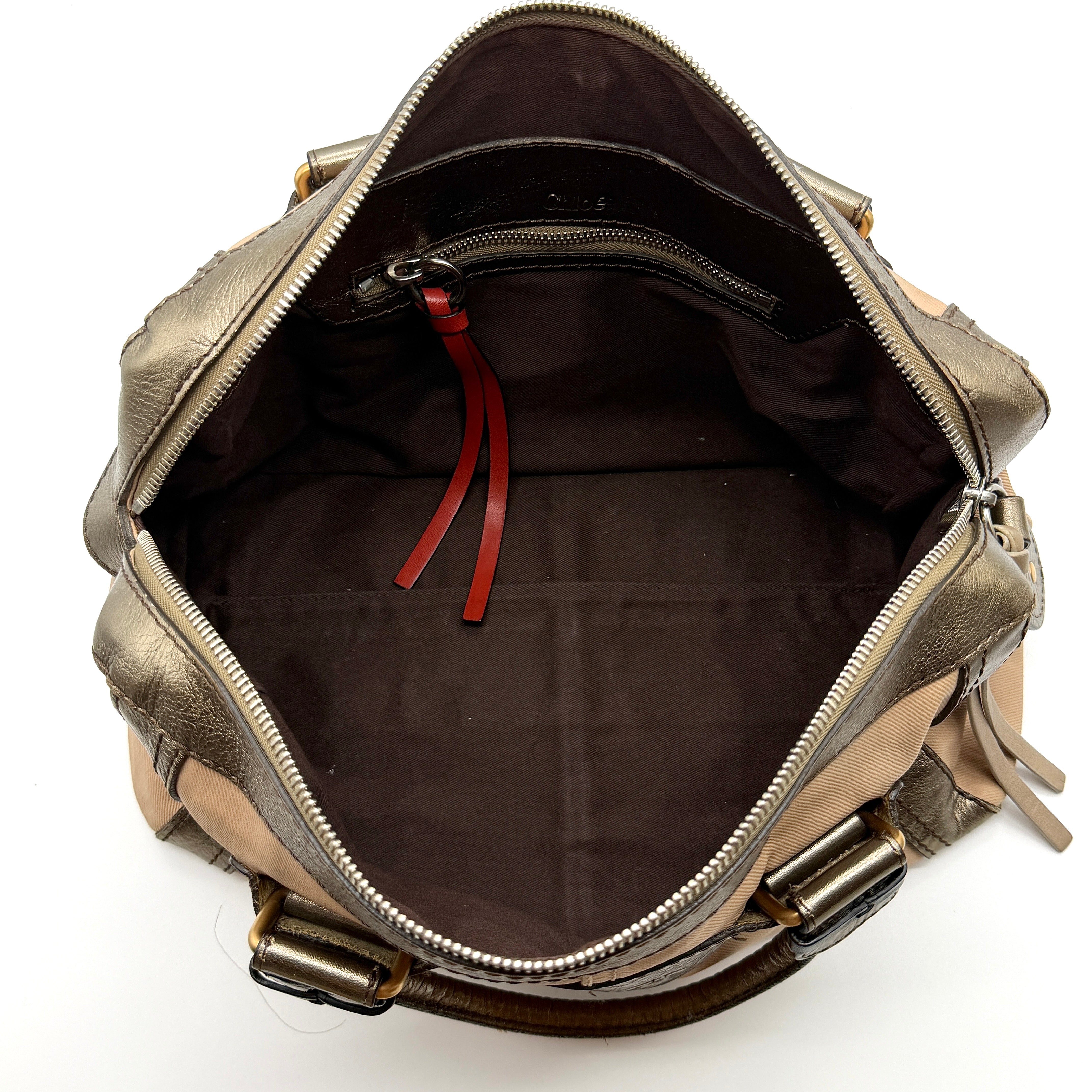 Chloe Harley Shoulder Bag Beige/Brown