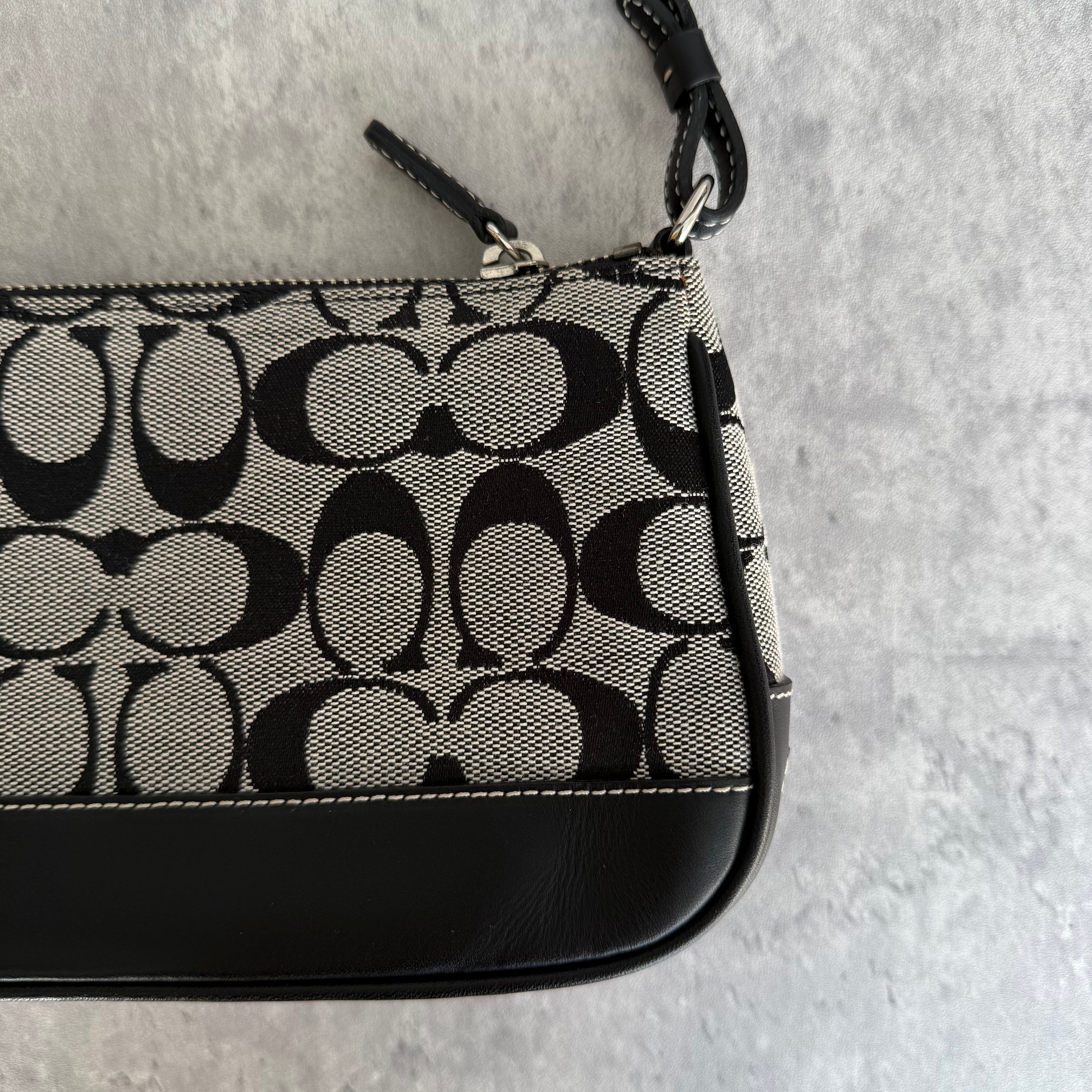Coach Y2K Demi Shoulder Bag Grey/Black