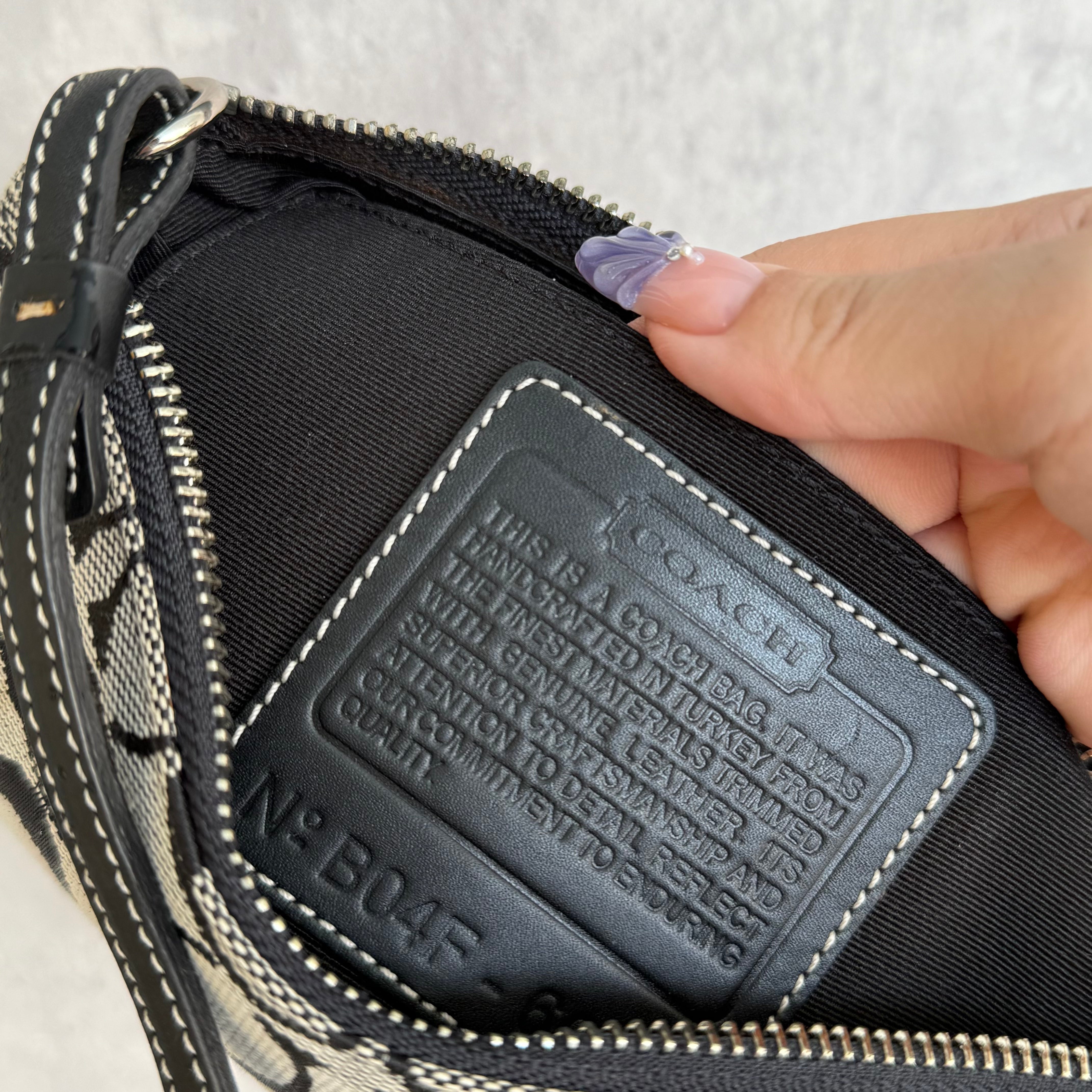 Coach Y2K Demi Shoulder Bag Grey/Black