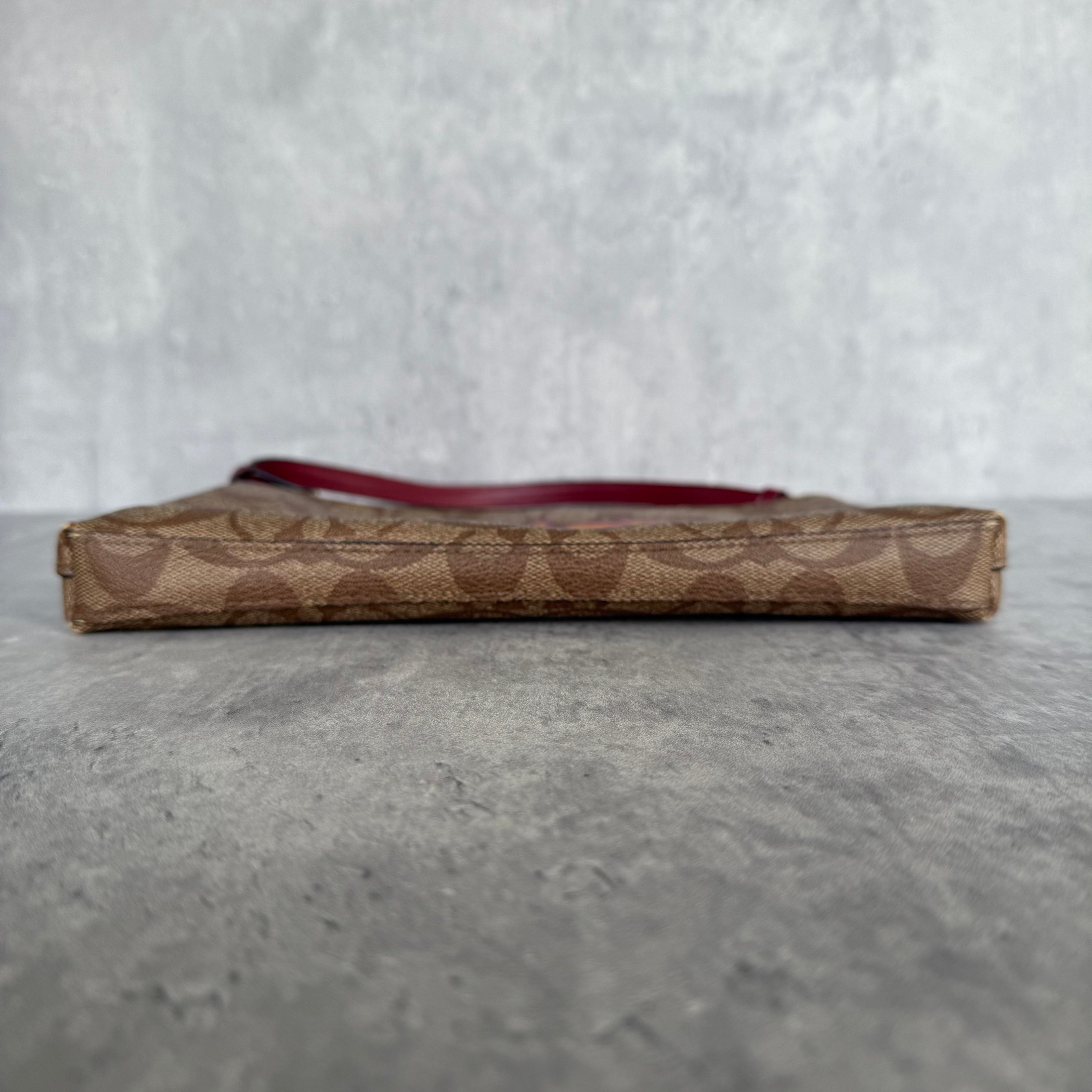 Coach Signature Canvas Graffiti Shoulder Bag