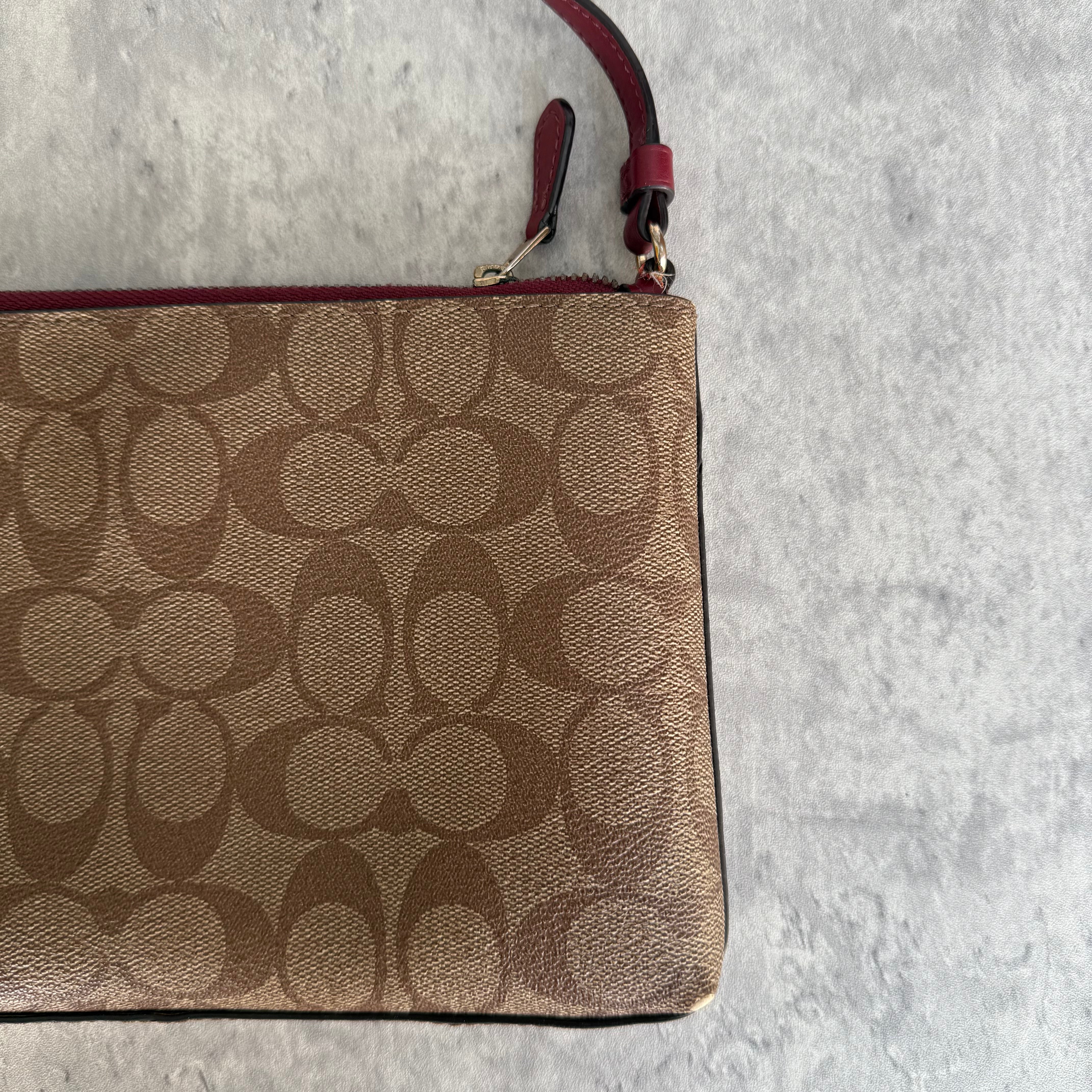 Coach Signature Canvas Graffiti Shoulder Bag