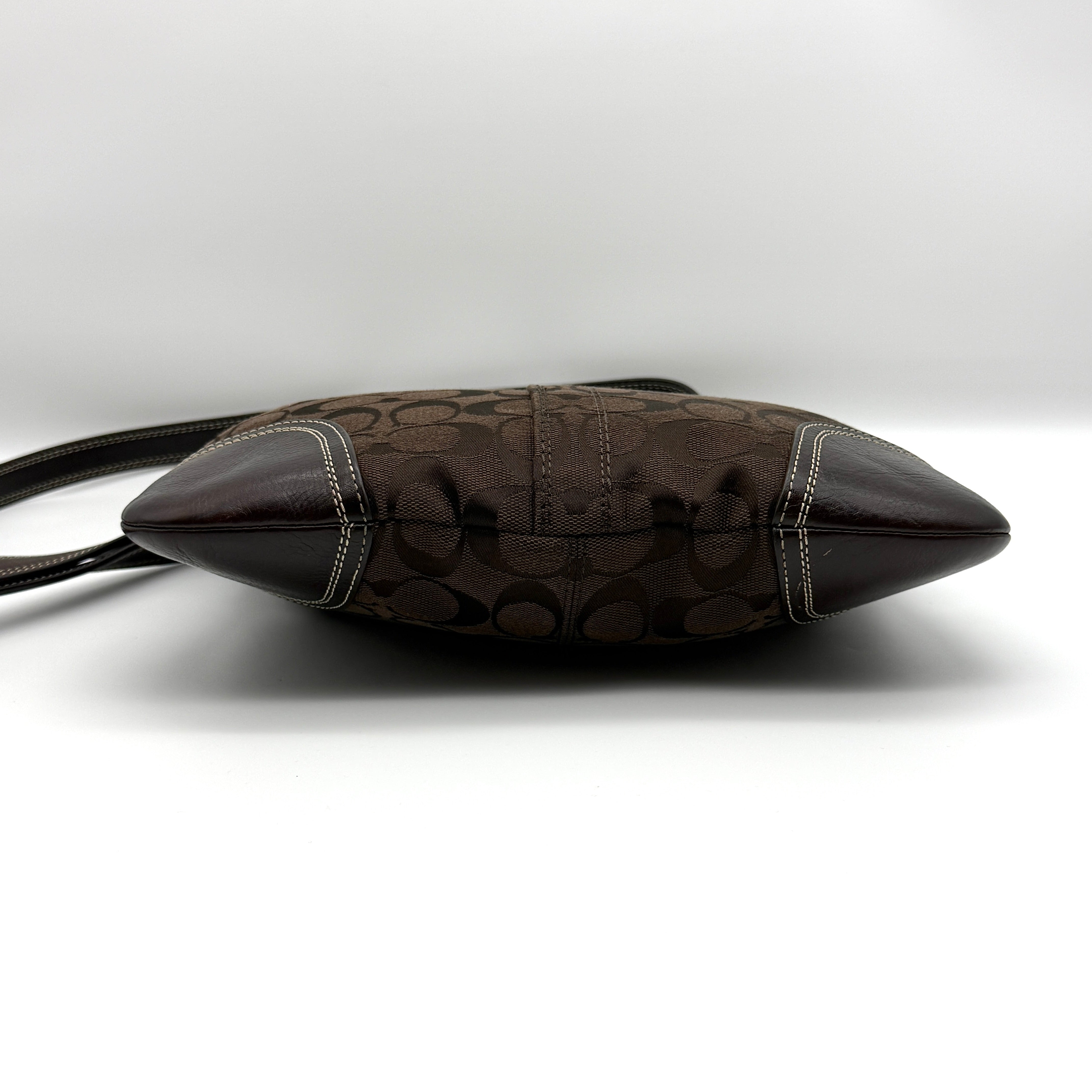 Coach Signature Turnlock Crossbody Bag Brown