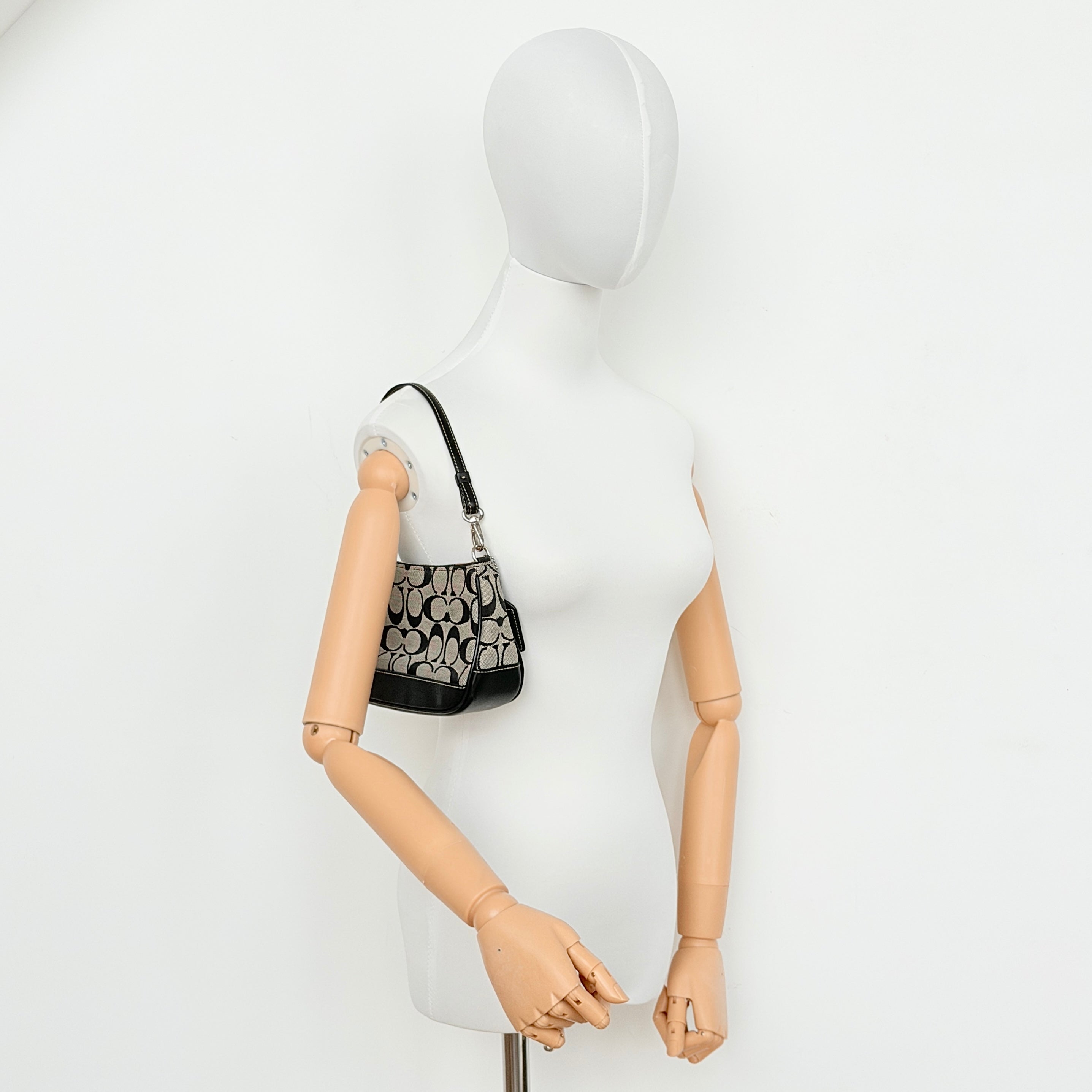 Coach Y2K Demi Shoulder Bag Black/Grey