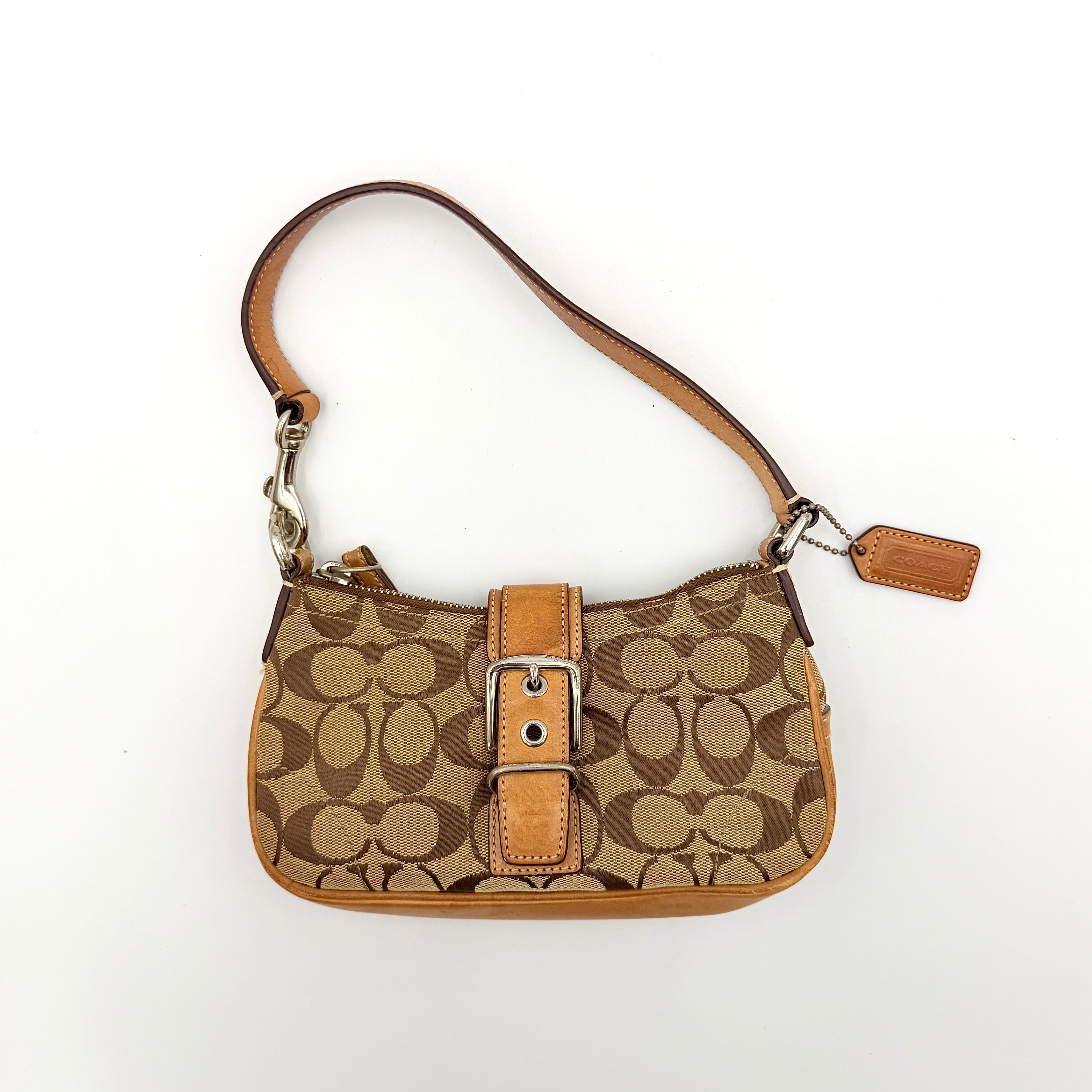 Coach Y2K Demi Soho Shoulder Bag Beige/Tan