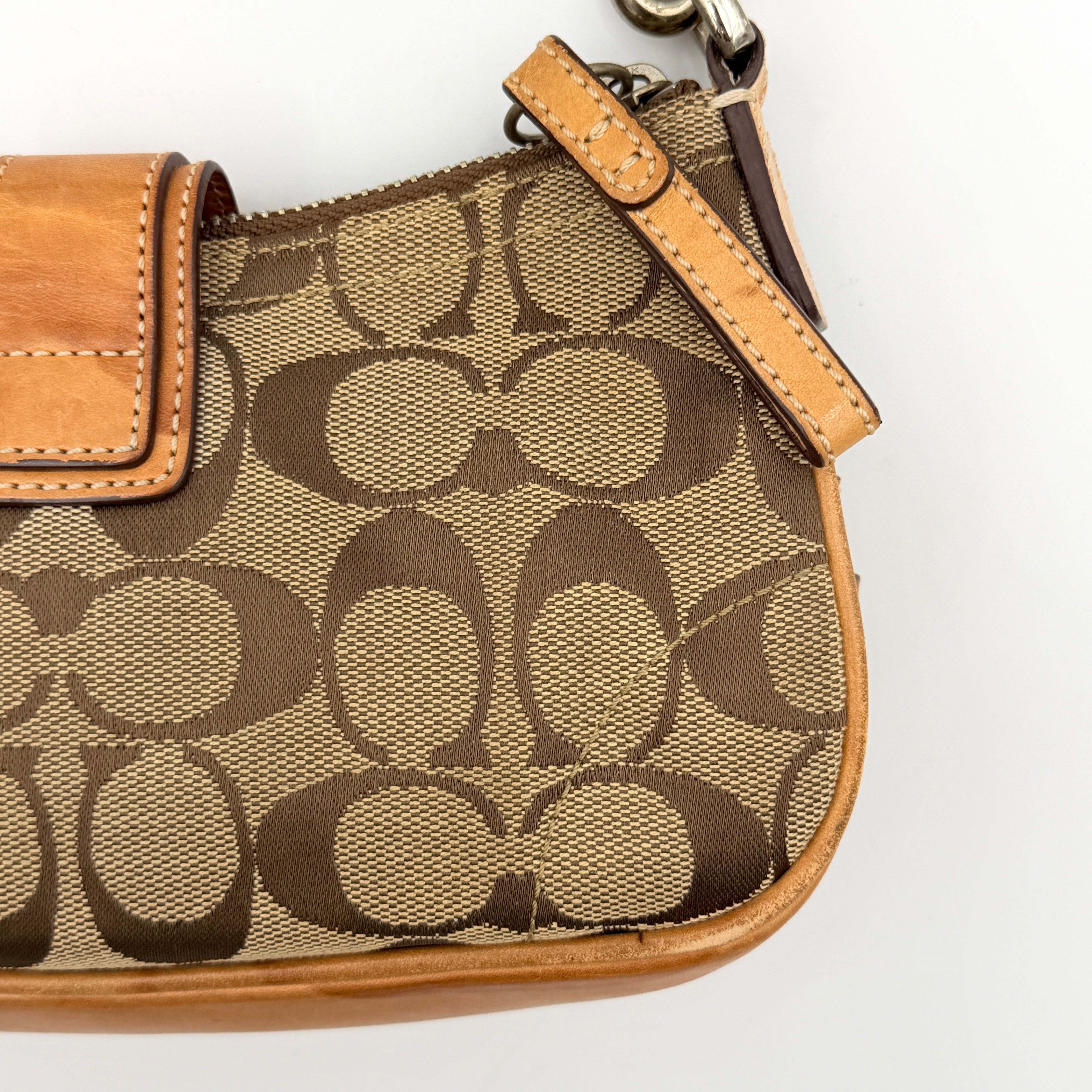 Coach Y2K Demi Soho Shoulder Bag Beige/Tan