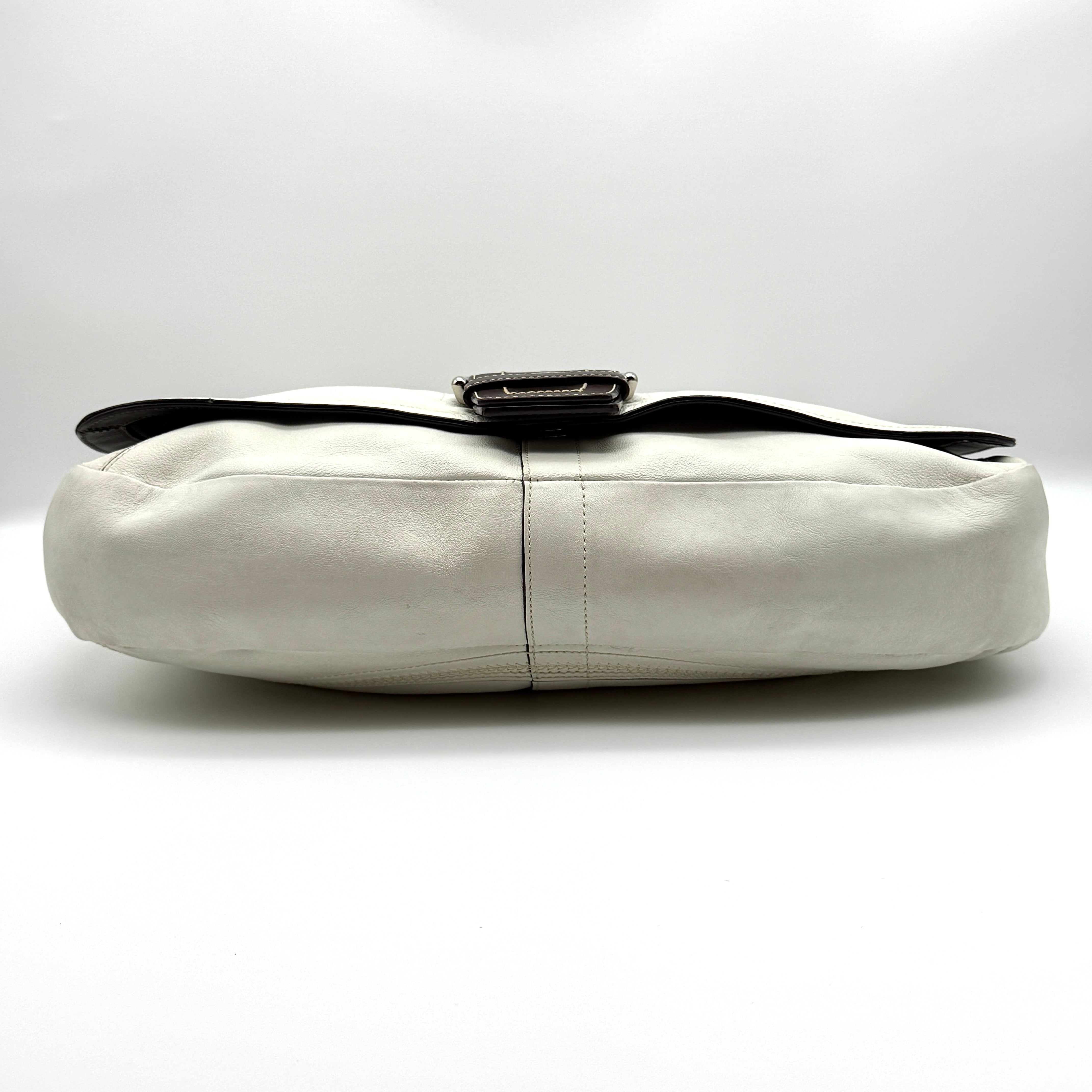 Coach Y2K Soho Shoulder Bag White/Brown