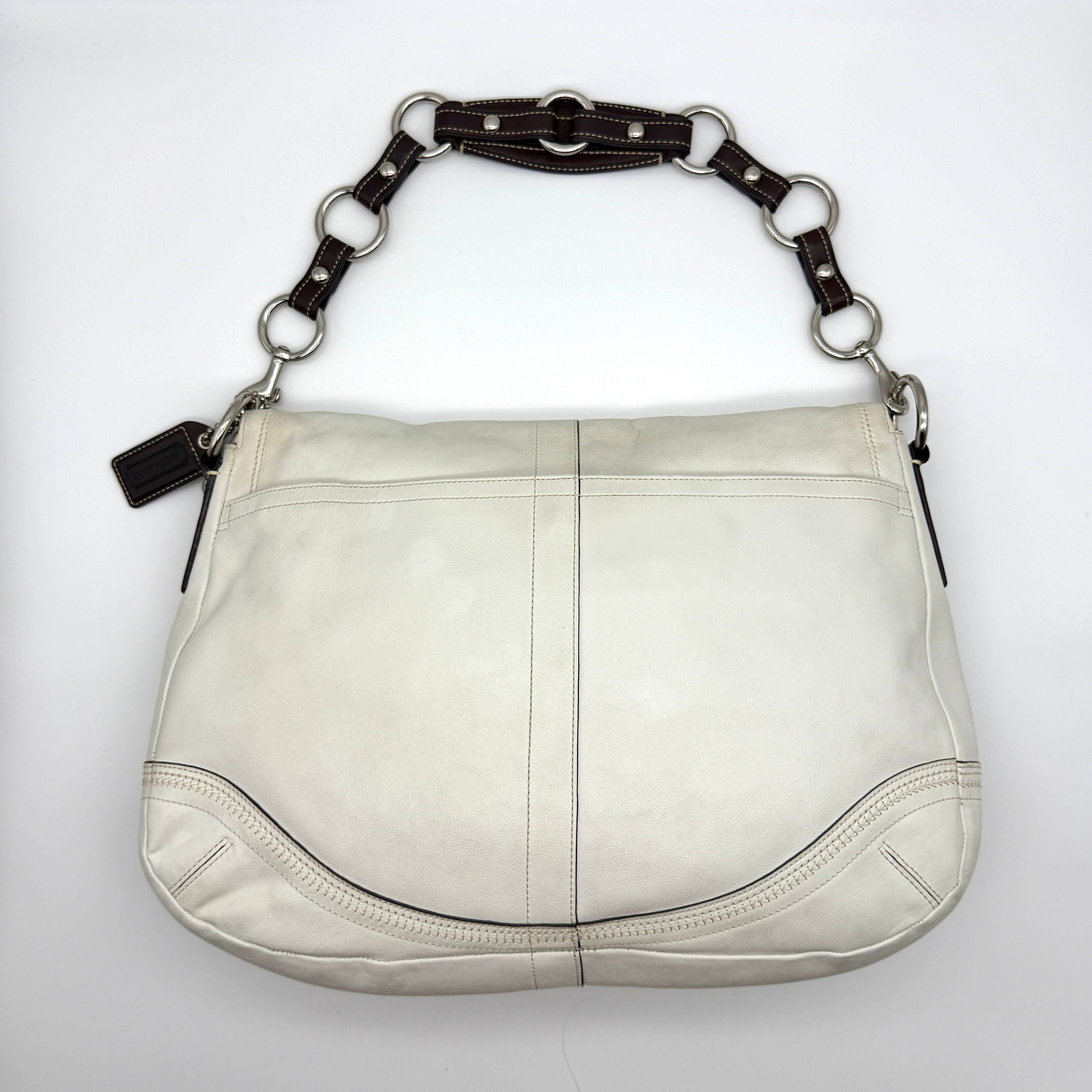 Coach Y2K Soho Shoulder Bag White/Brown