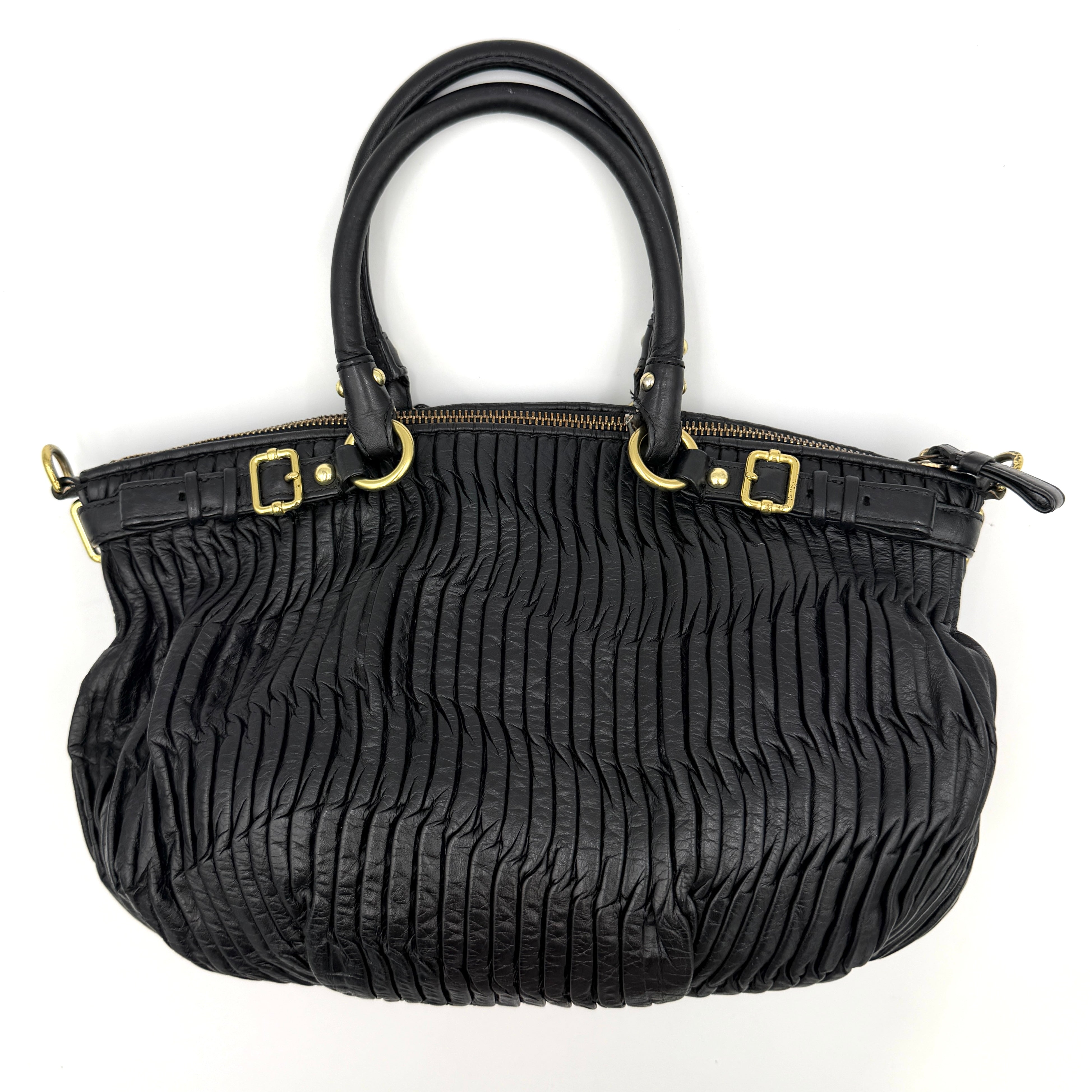 Coach 2Way Signature Madison Shoulder Bag Black