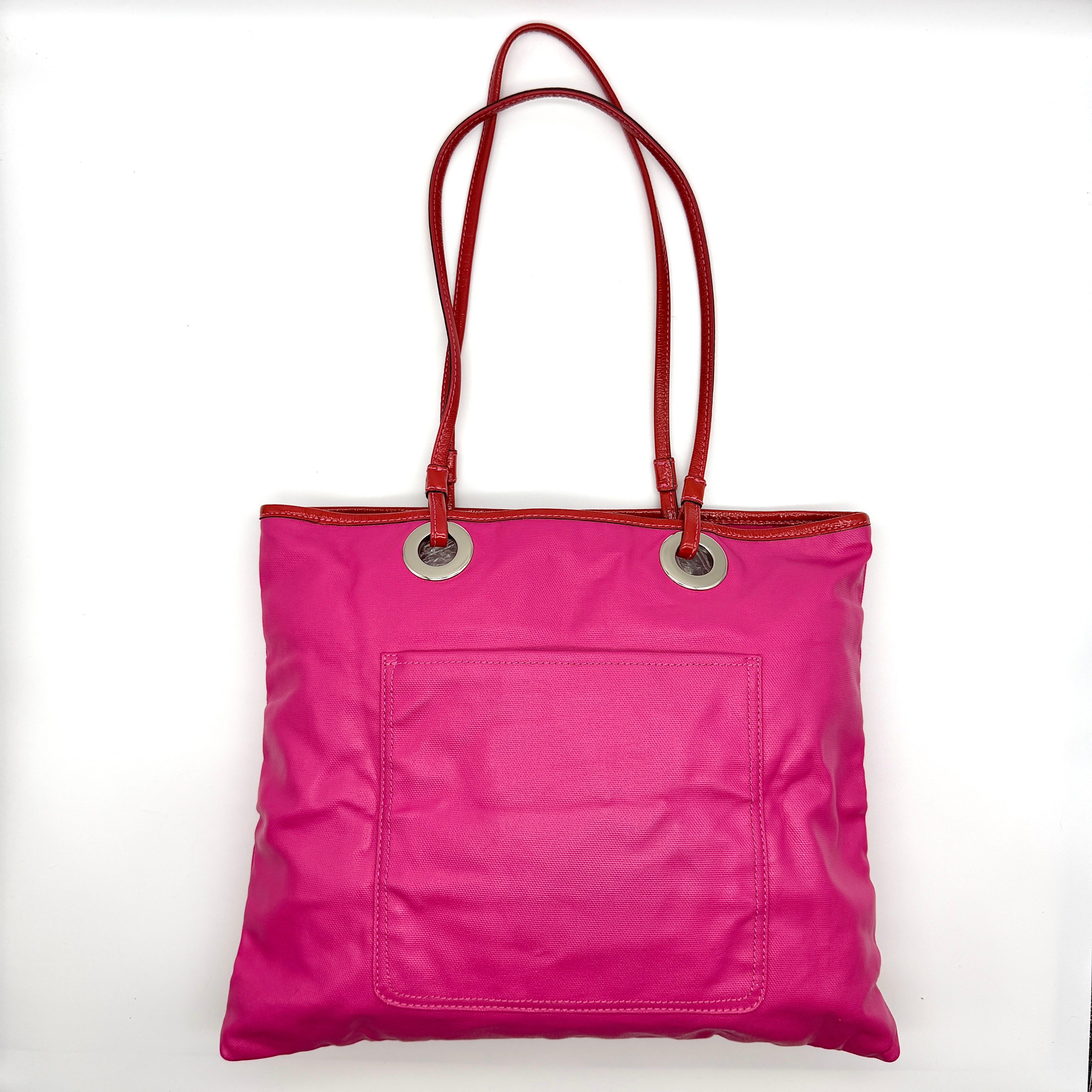 Coach Poppy Graffiti Glam Tote Bag Pink