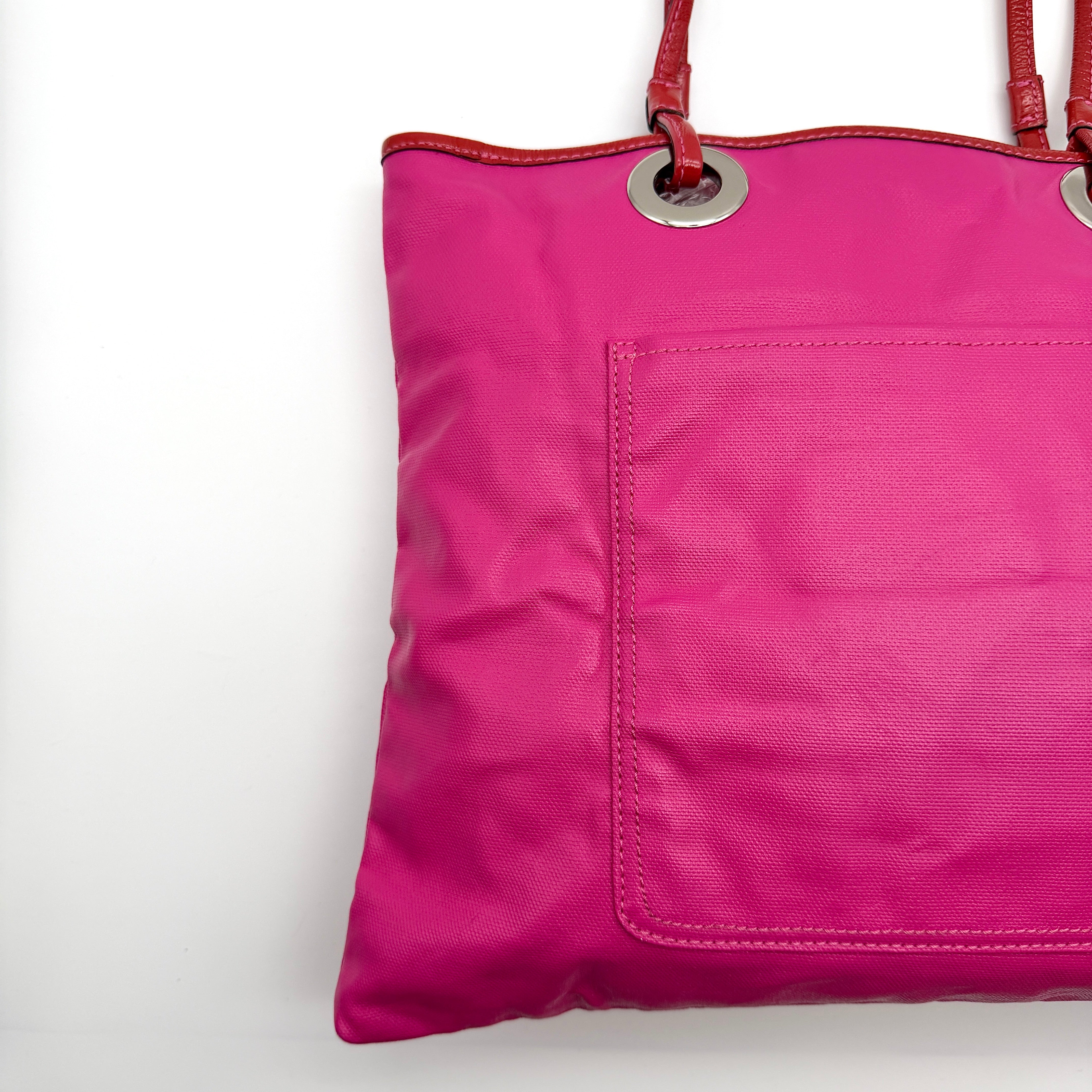 Coach Poppy Graffiti Glam Tote Bag Pink