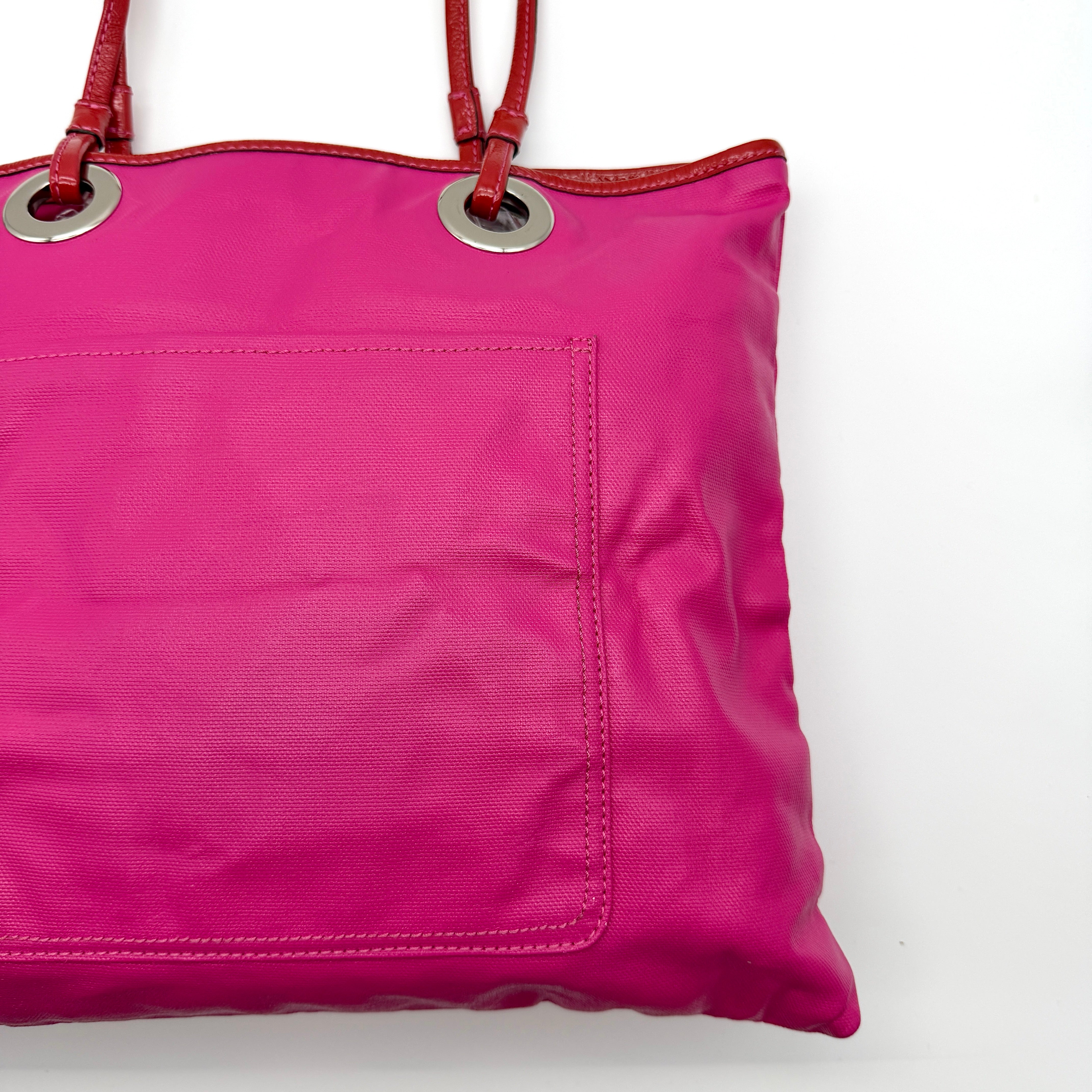 Coach Poppy Graffiti Glam Tote Bag Pink