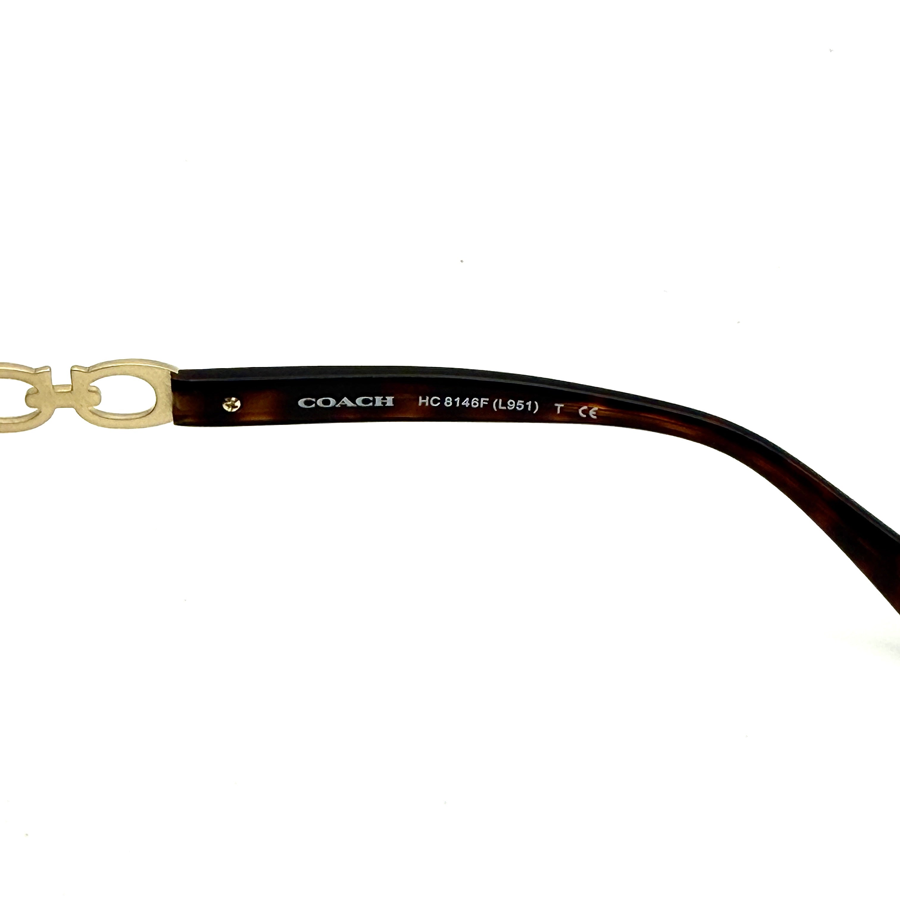 Coach HC8146F Kissing C Sunglasses Dark Tortoise