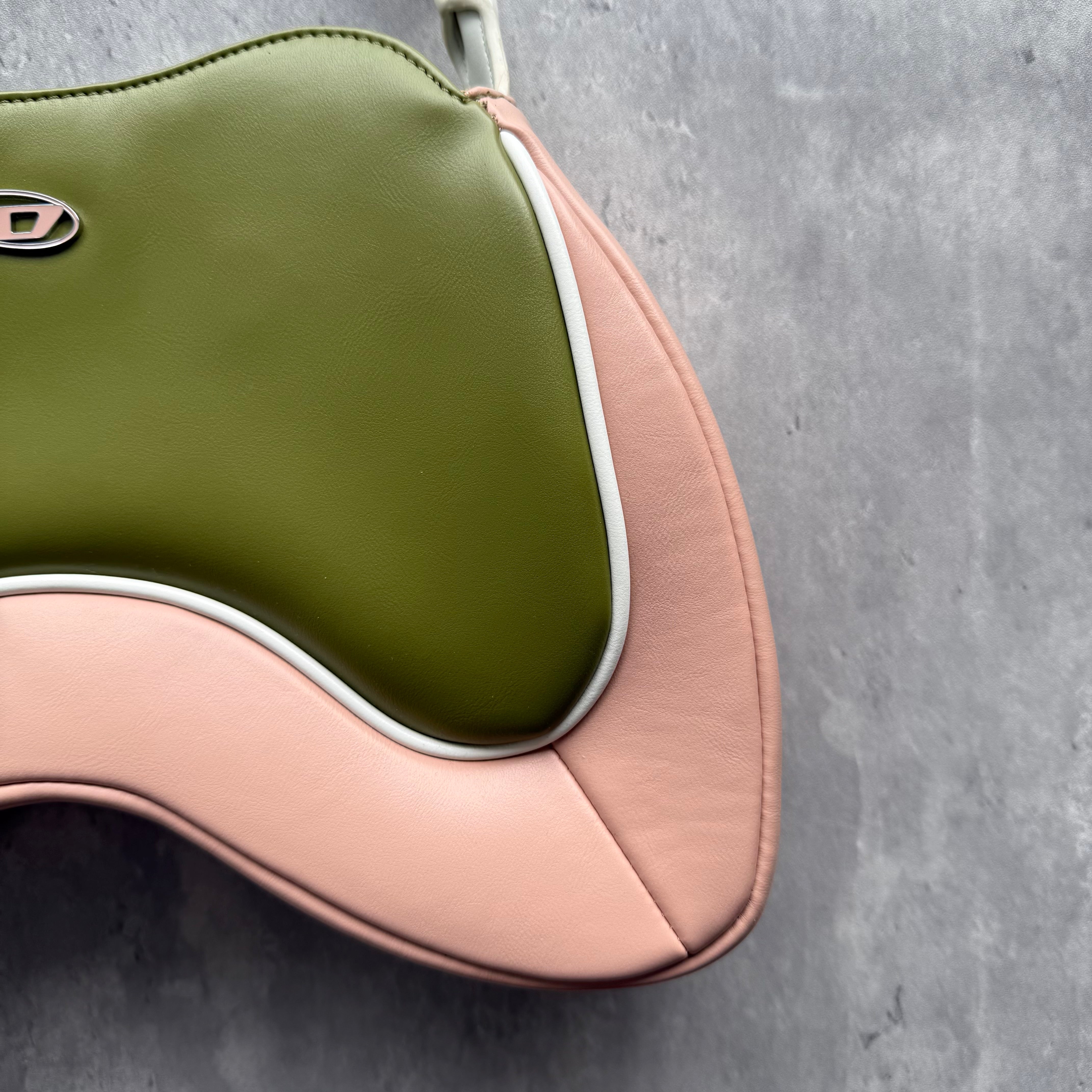 Diesel 2Way Autre Marque Shoulder Bag Green/Pink