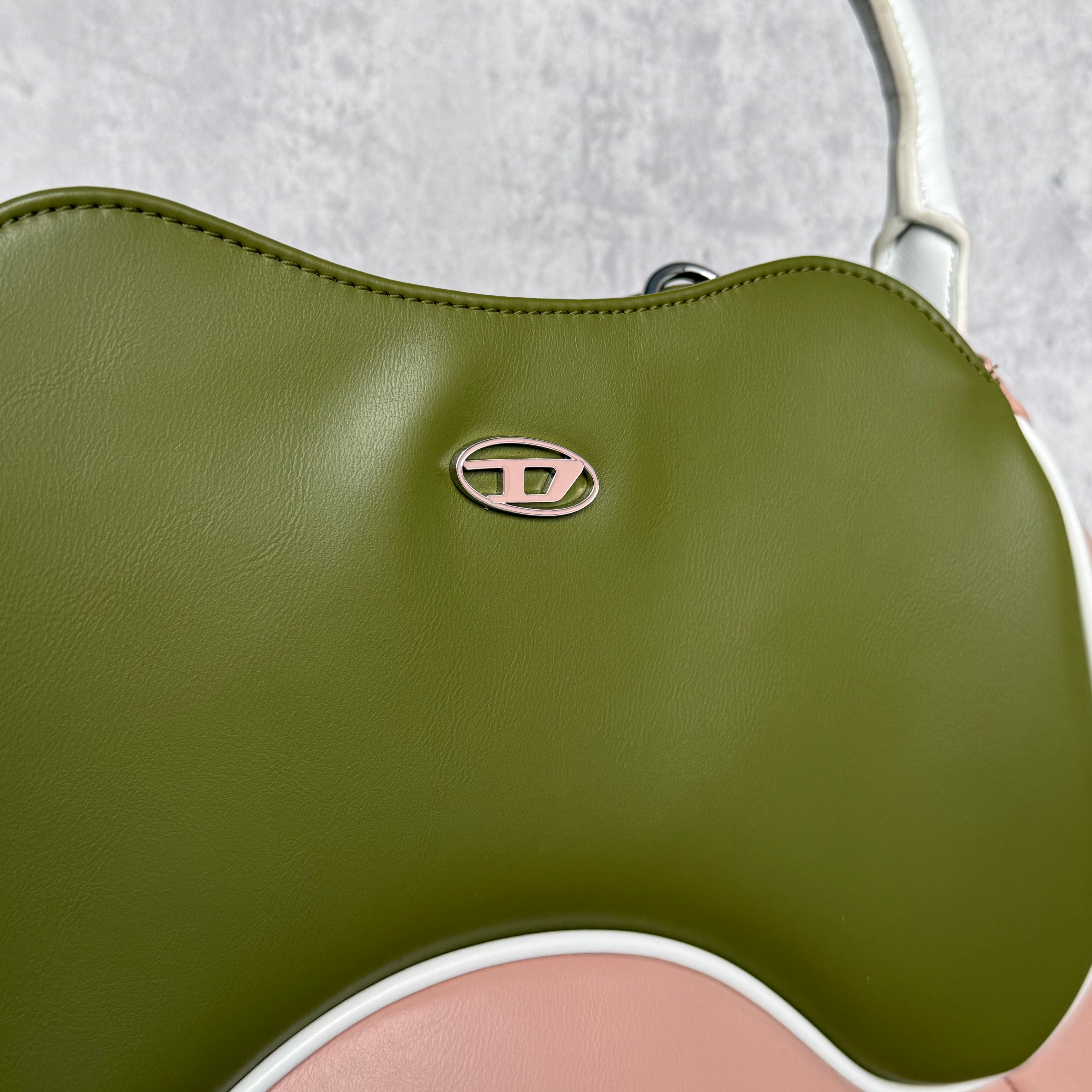 Diesel 2Way Autre Marque Shoulder Bag Green/Pink