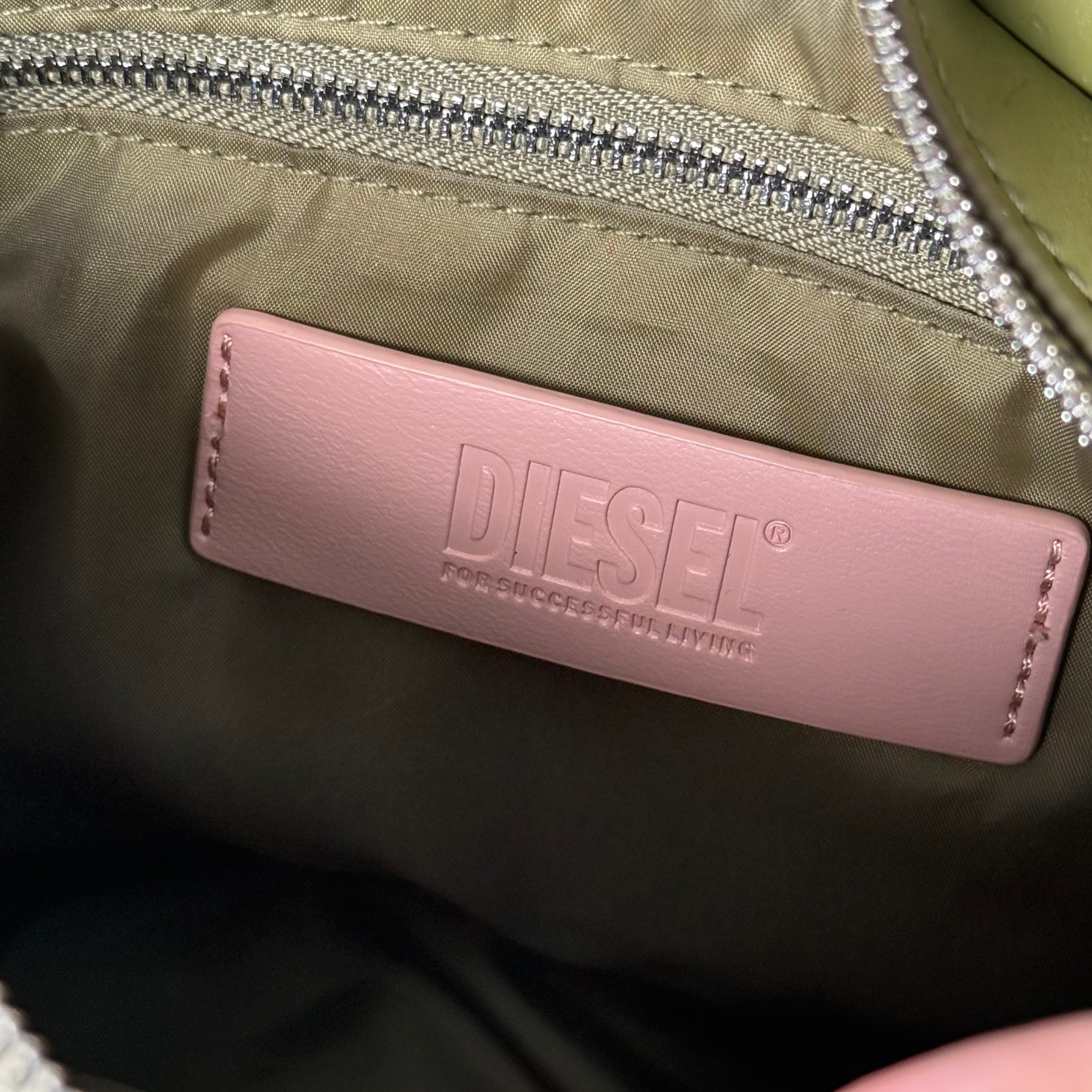 Diesel 2Way Autre Marque Shoulder Bag Green/Pink