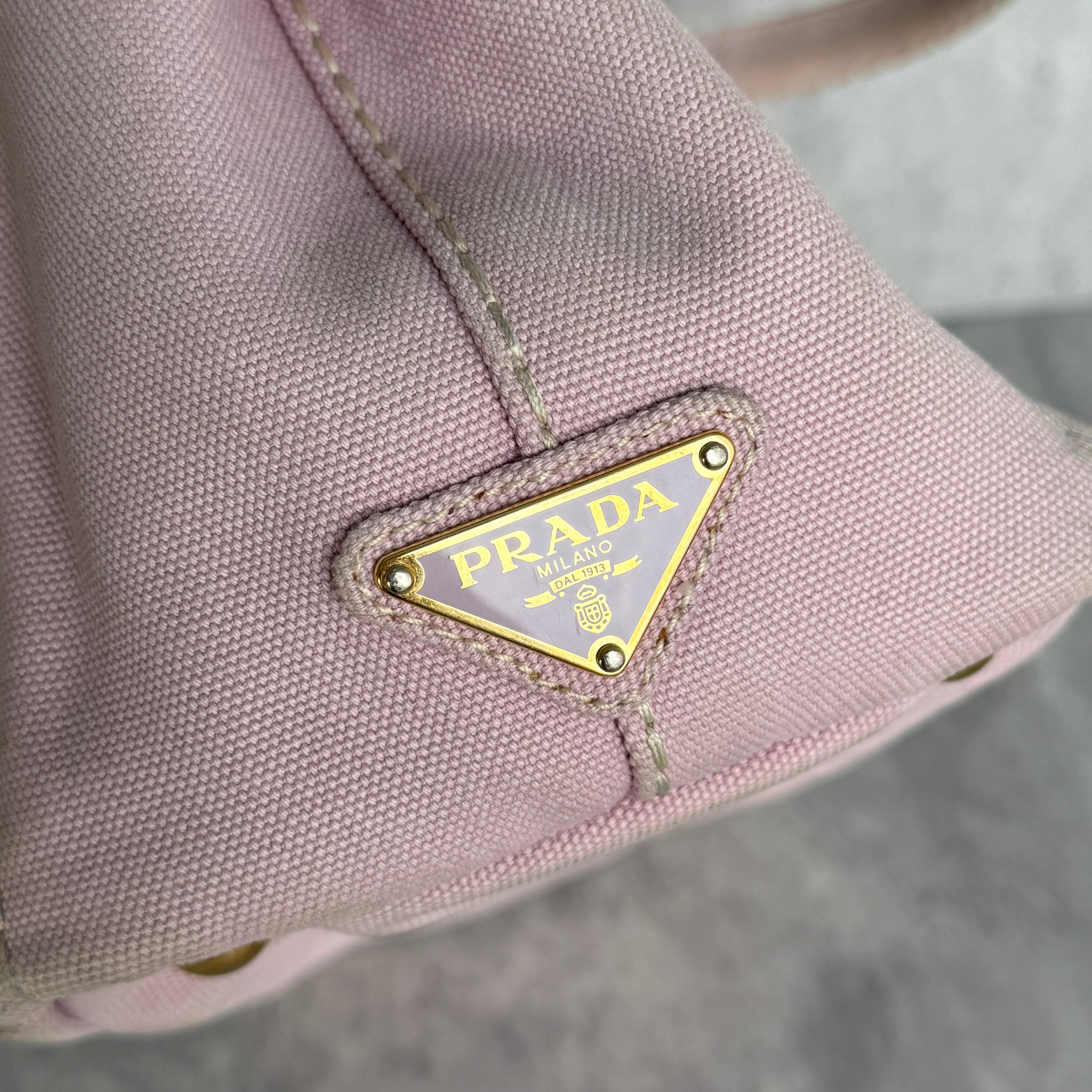 Prada Canapa Tote Bag Light Pink