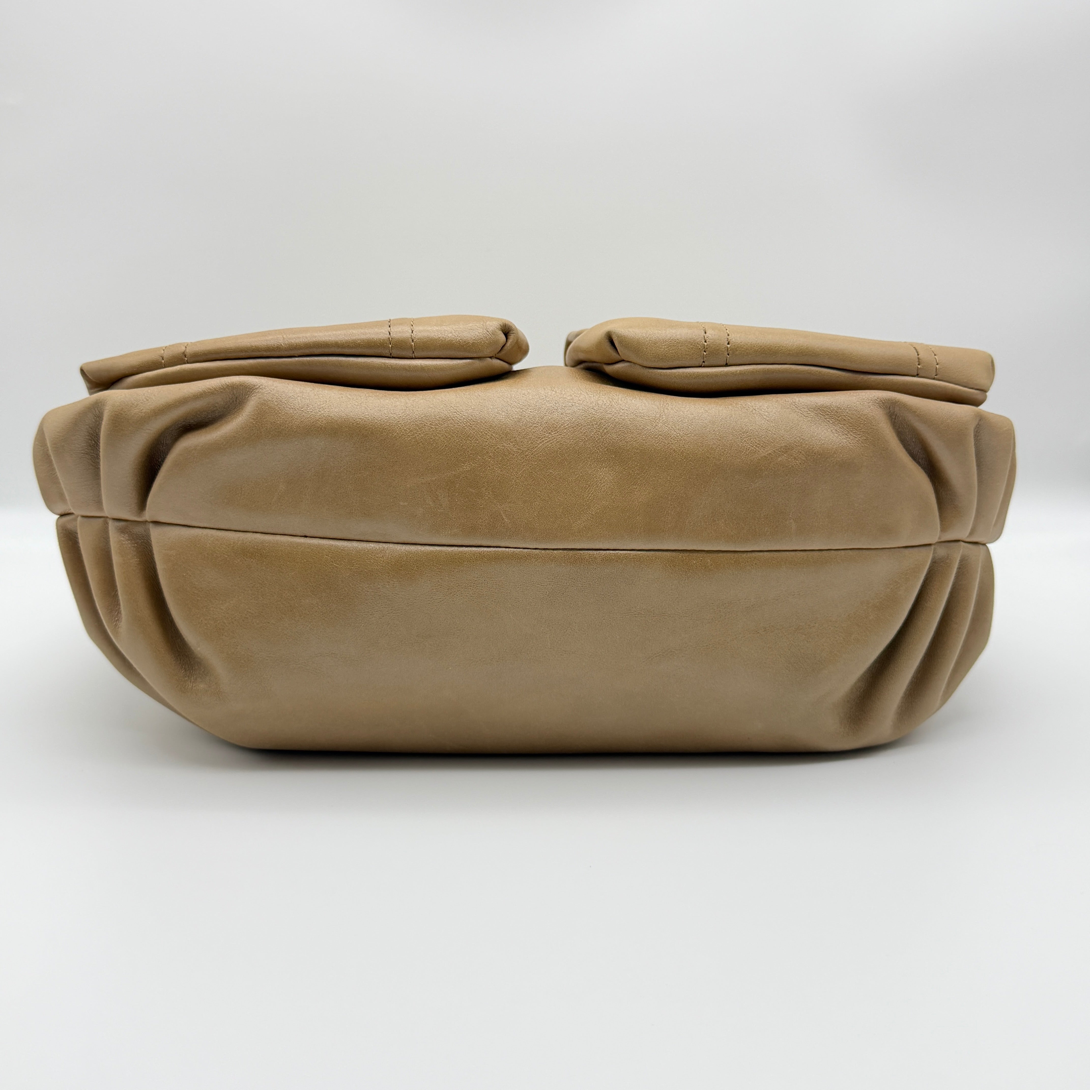 Coach 2Way Signature Poppy Shoulder Bag Beige