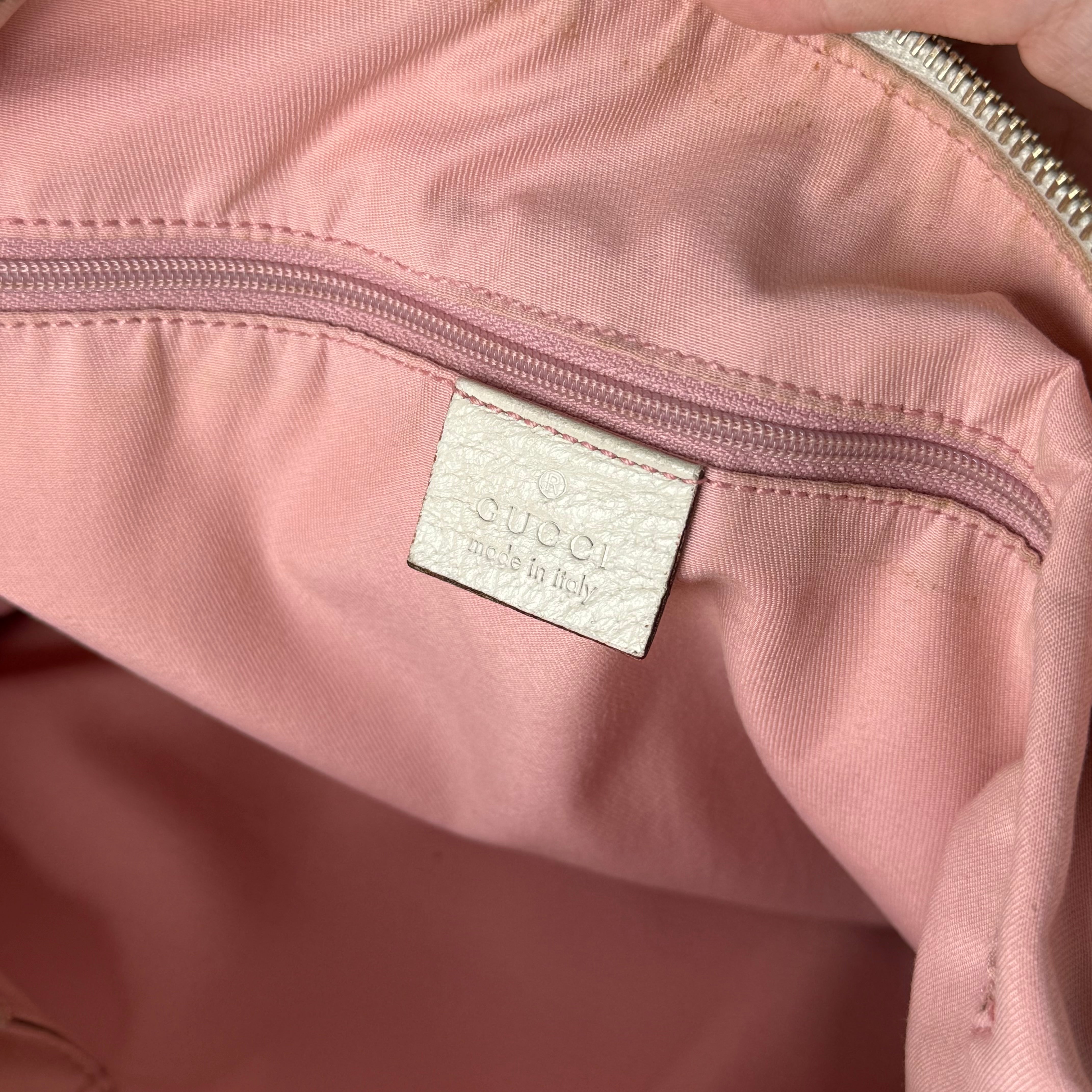 Gucci GG Monogram Hobo Shoulder Bag Pink