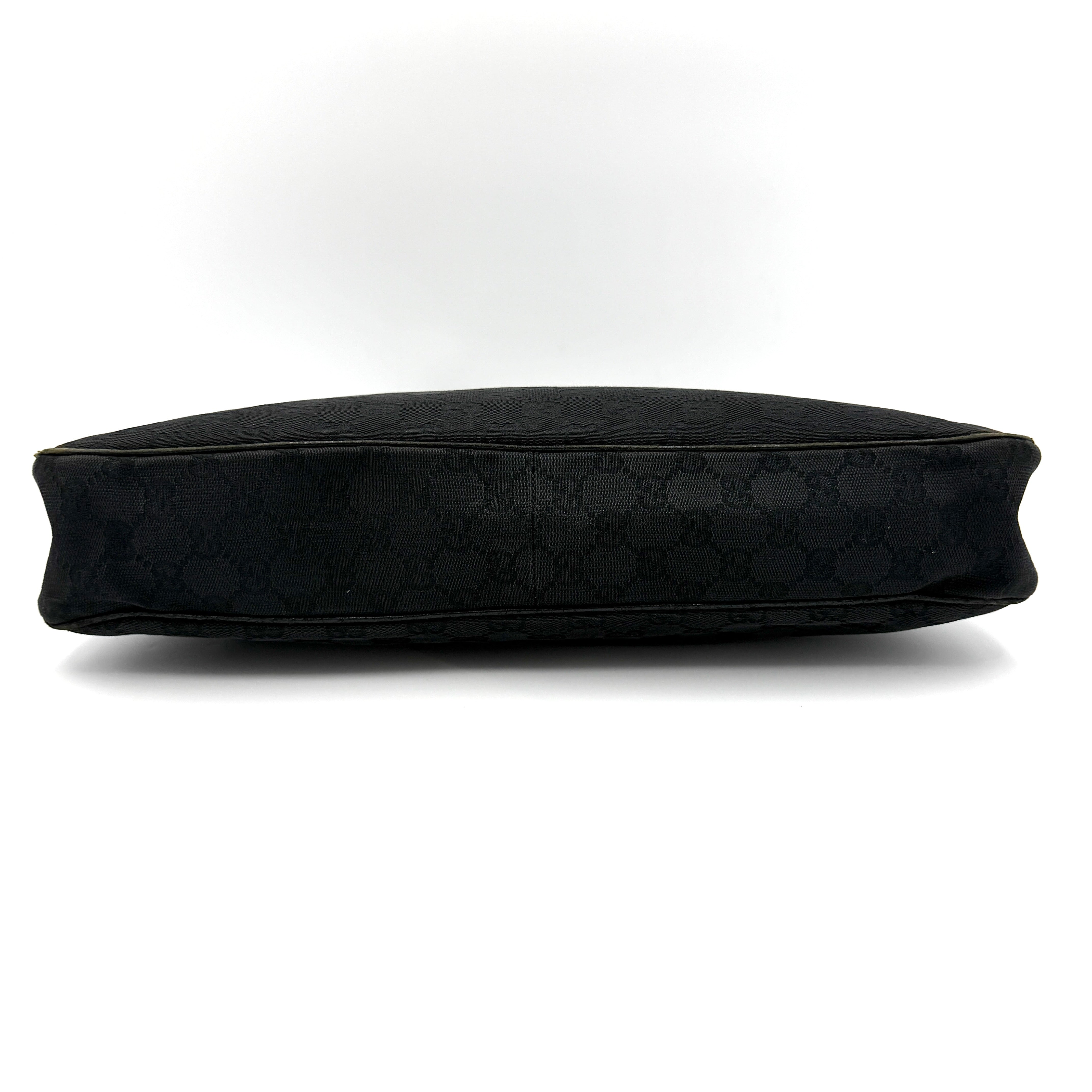 Gucci GG Monogram Shoulder Bag Black