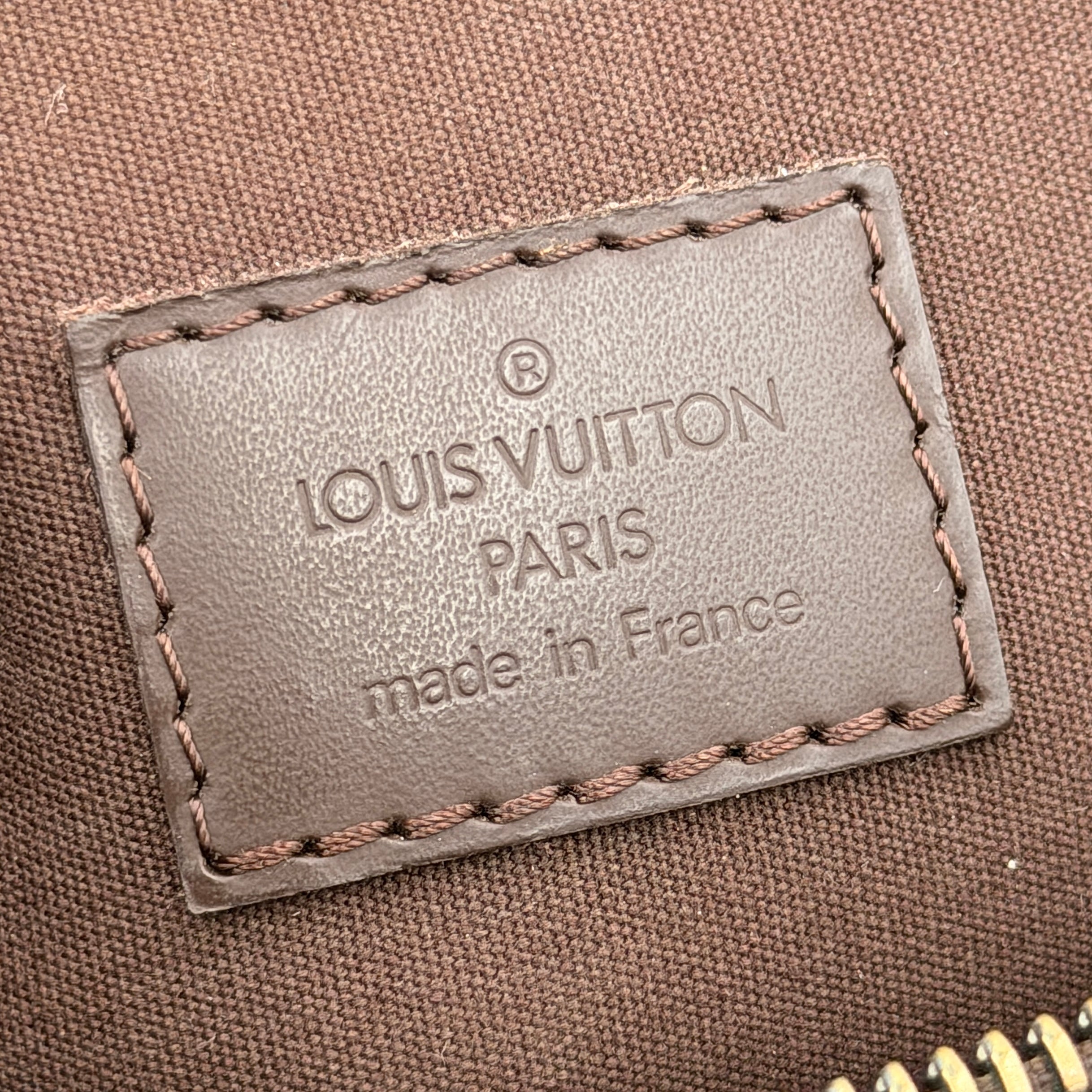 Louis Vuitton Dhanura PM 2Way shoulder bag in brown Epi leather with detachable strap and silver-tone hardware.