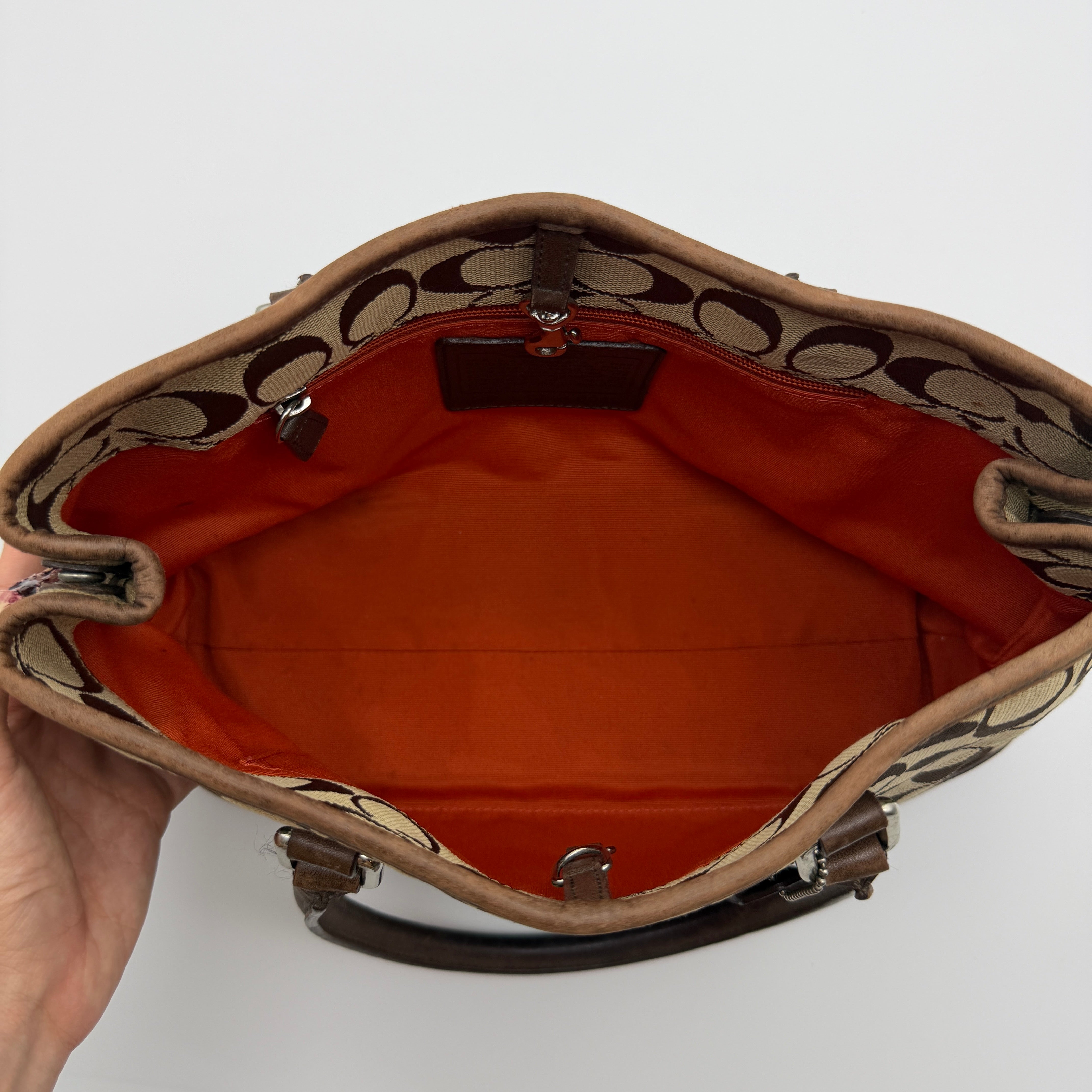 Coach Signature Canvas Handbag Brown/Beige