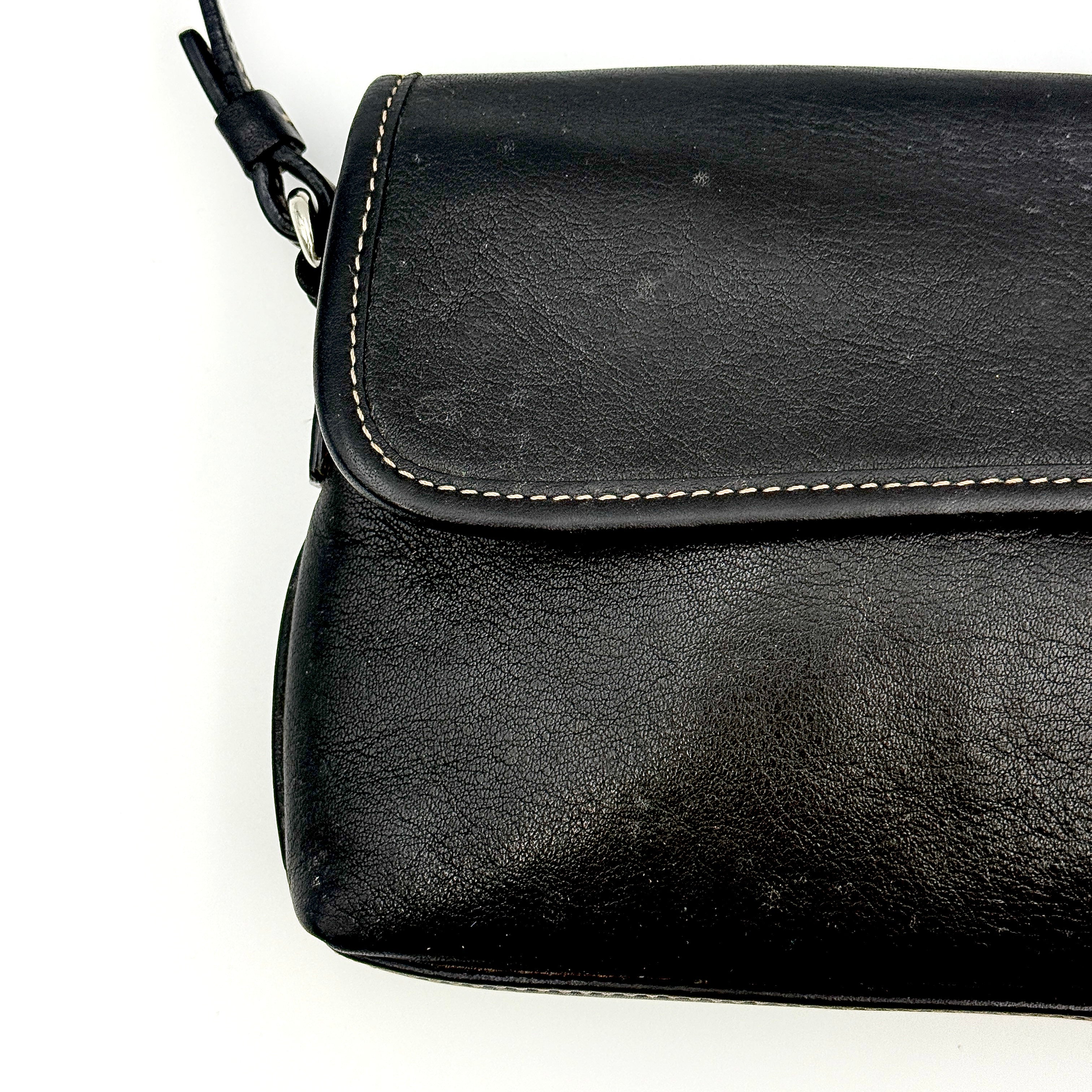 Coach Y2K Demi Clip Baguette Shoulder Bag Black