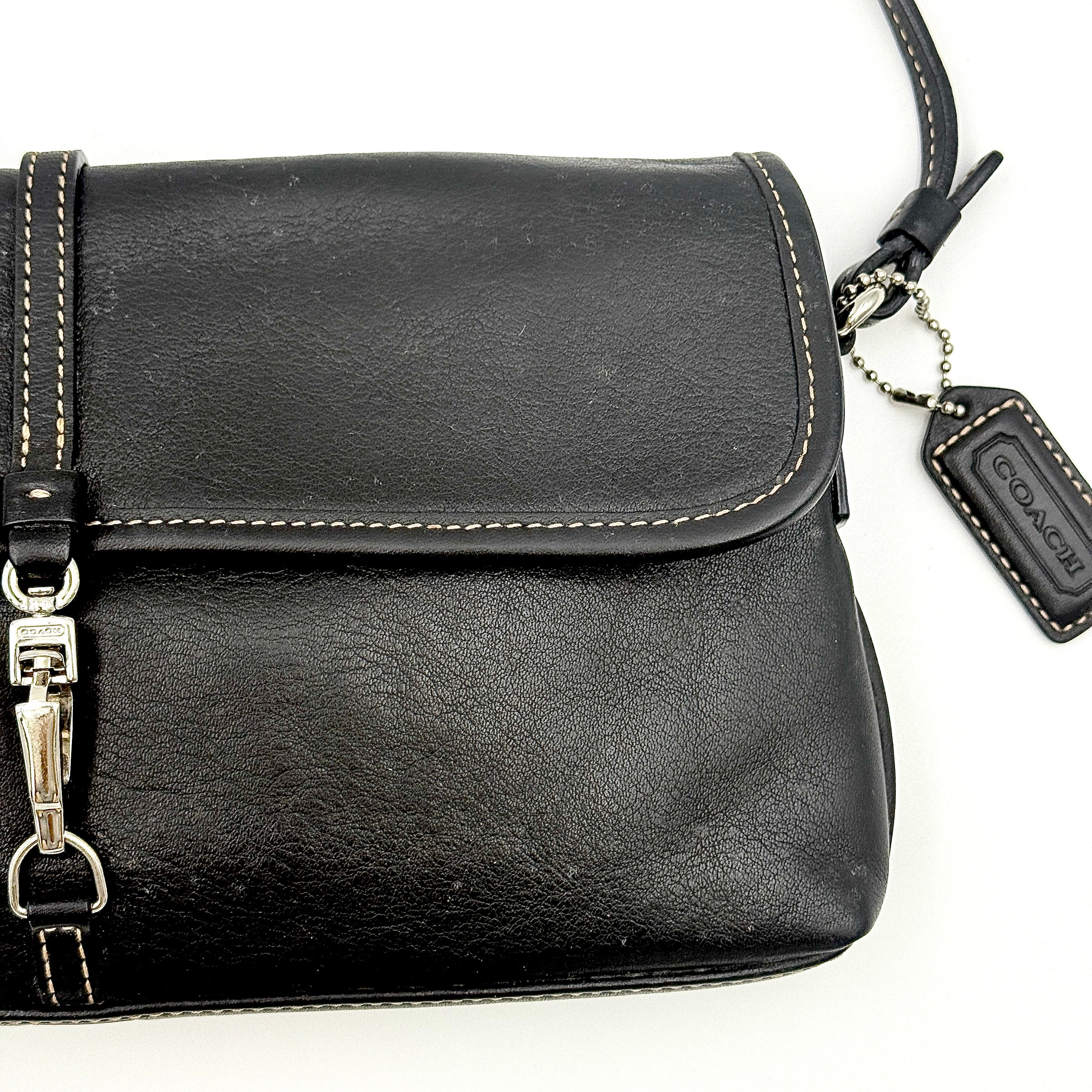 Coach Y2K Demi Clip Baguette Shoulder Bag Black