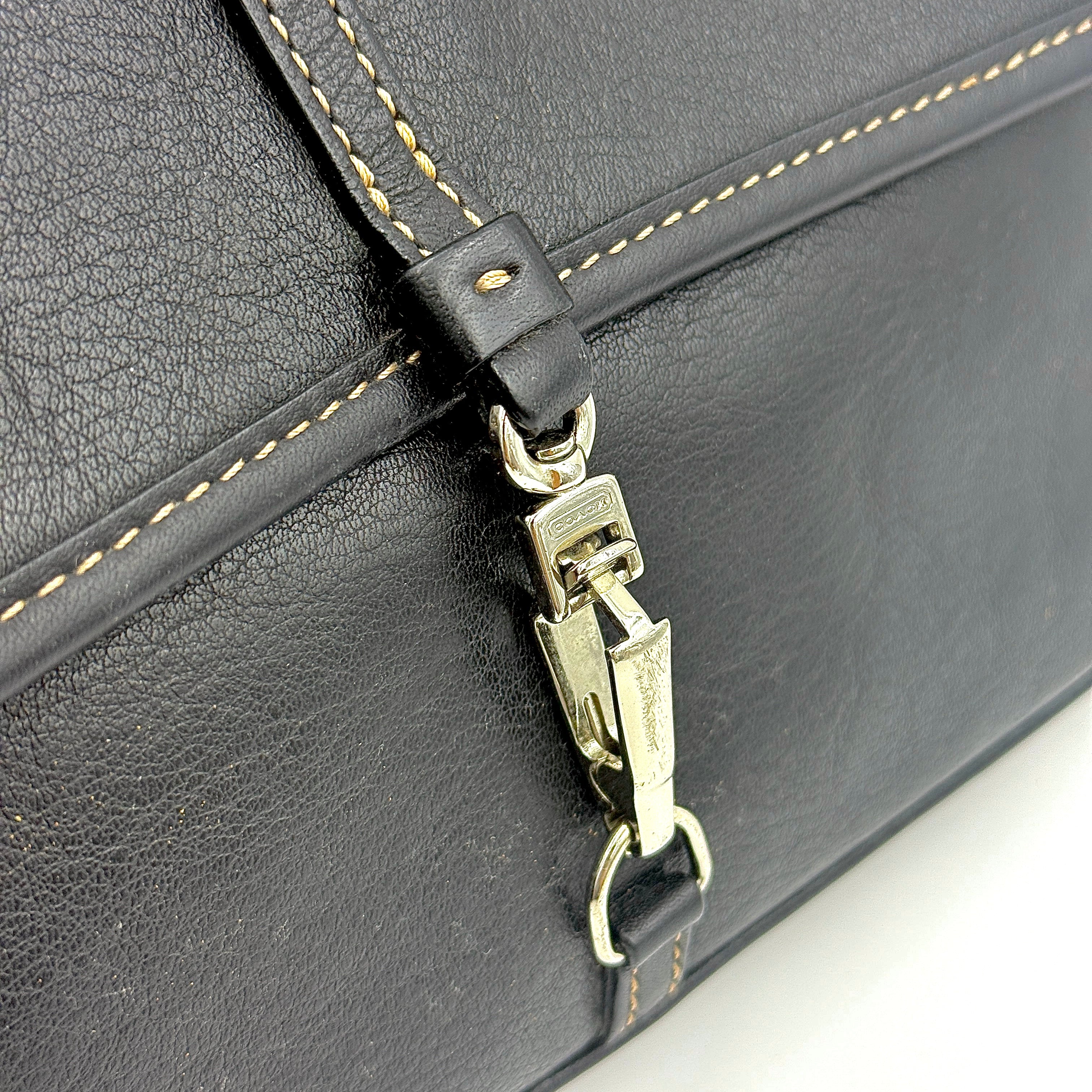 Coach Y2K Demi Clip Baguette Shoulder Bag Black
